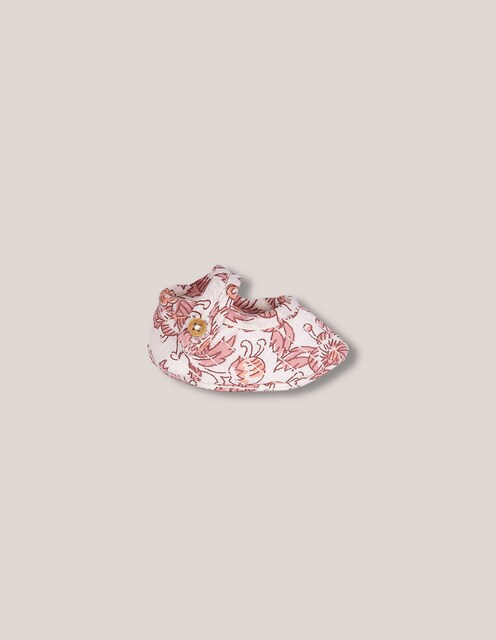 Imagen 0 de Patucos de bebés de popelín acolchado con estampado de flores