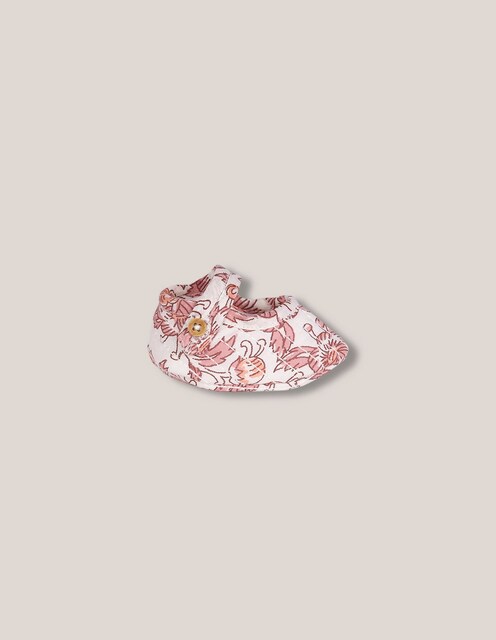 Imagen 0 de Patucos de bebés de popelín acolchado con estampado de flores