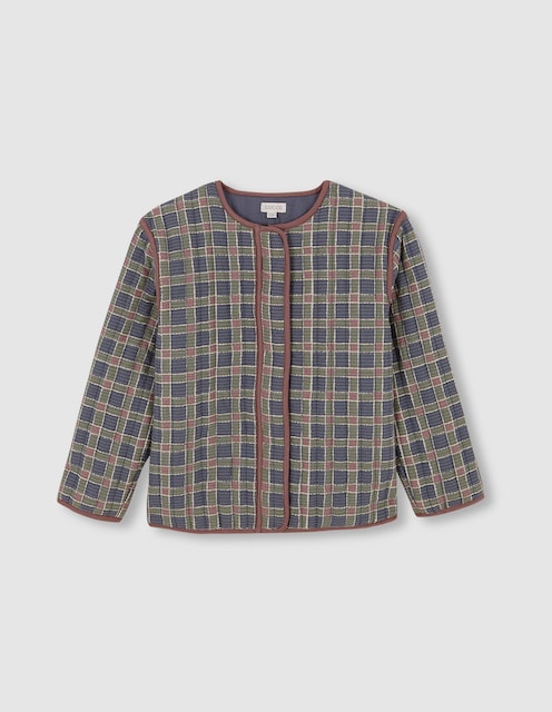 Imagen 0 de Chaqueta acolchada de niña de cuadros