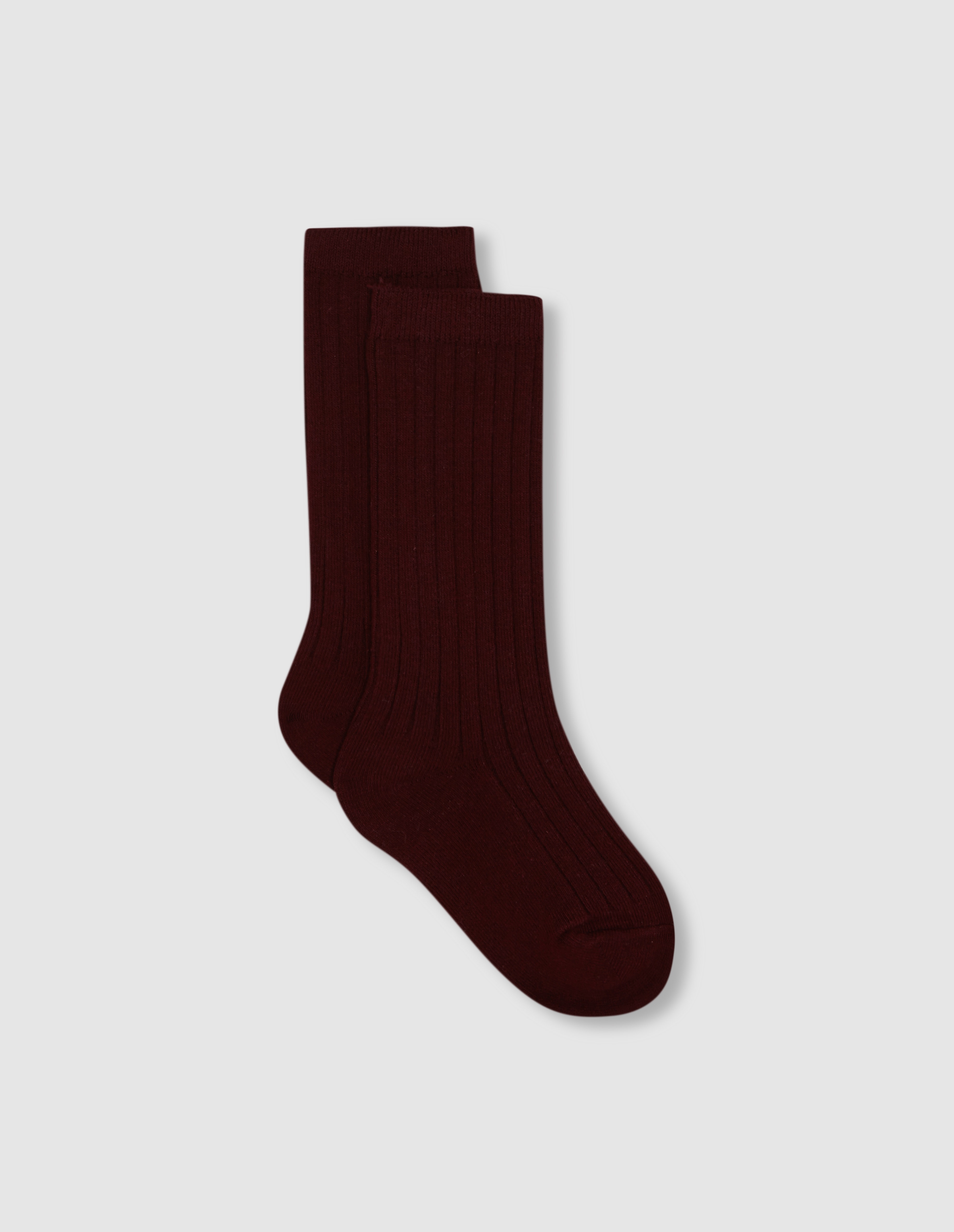 Calcetines de niño en de canalé - Gocco - Granate Granate-1