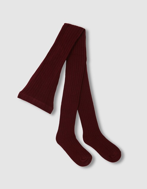 Imagen 0 de Leotardos de niña básicos de canalé gris