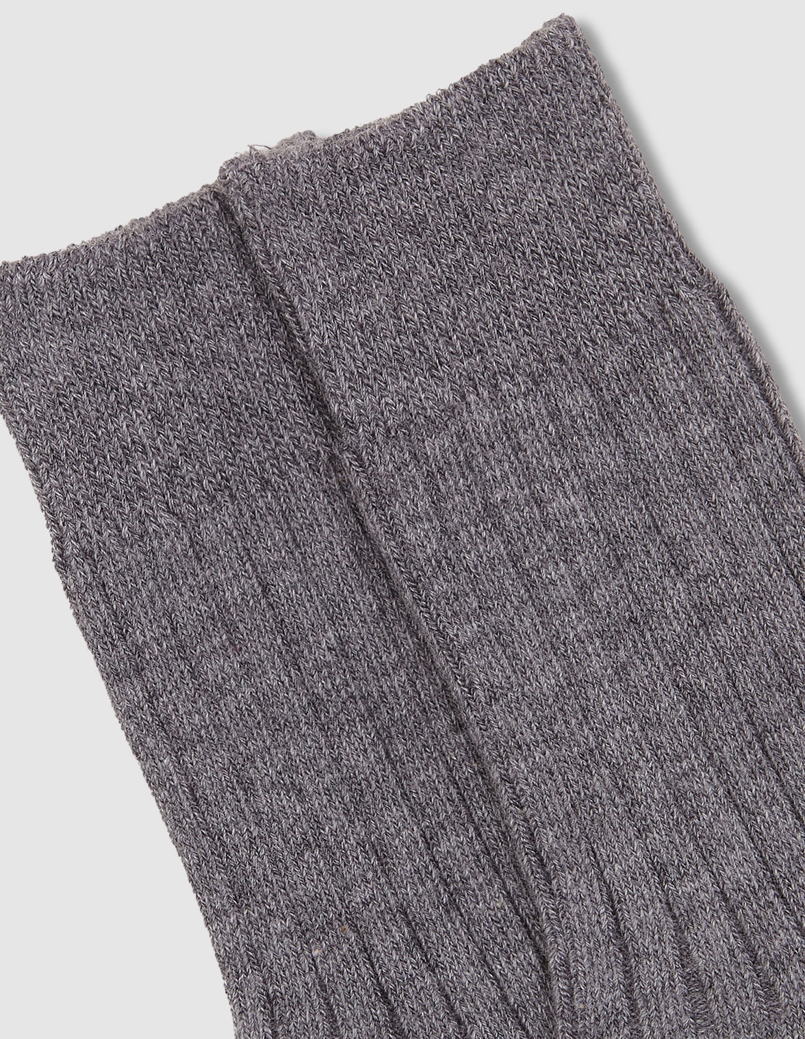 Calcetines de bebé de canalé - Gocco - Gris Gris-2