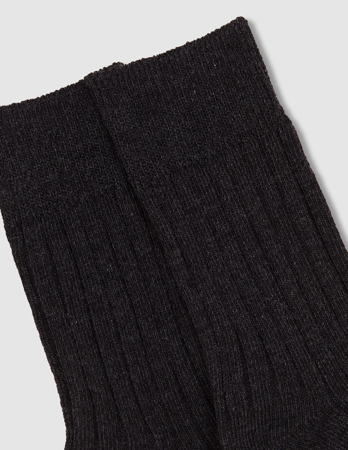 Calcetines de bebé de canalé - Gocco - Gris oscuro Gris oscuro-2