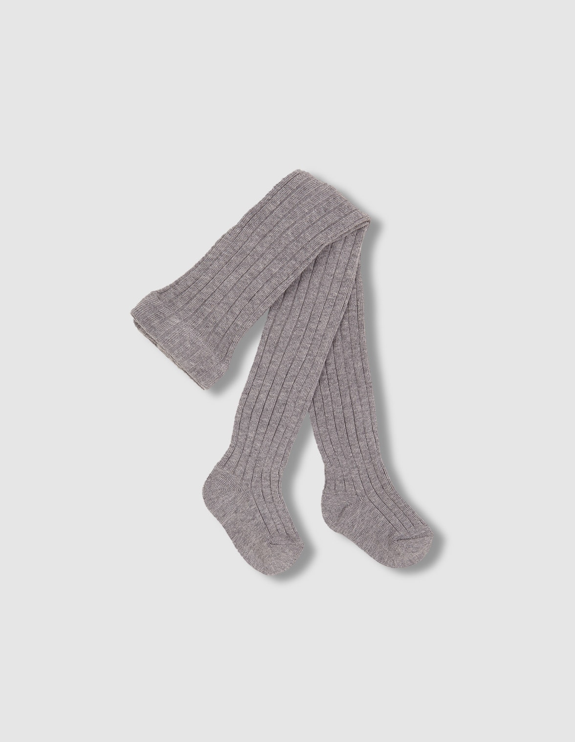 Leotardos de bebé básicos de canalé - Gocco - Gris claro Gris claro-1