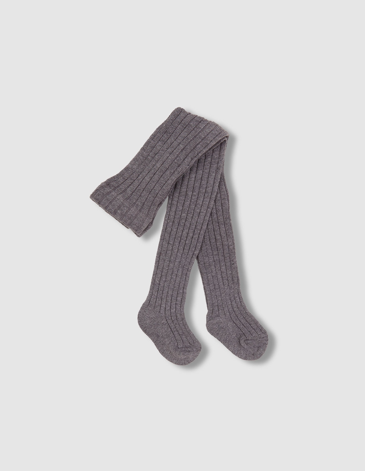 Imagen 0 de Leotardos de bebé básicos de canalé Gris