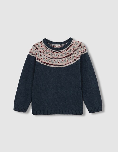 Imagen 0 de Jersey de niño   de greca en el cuello