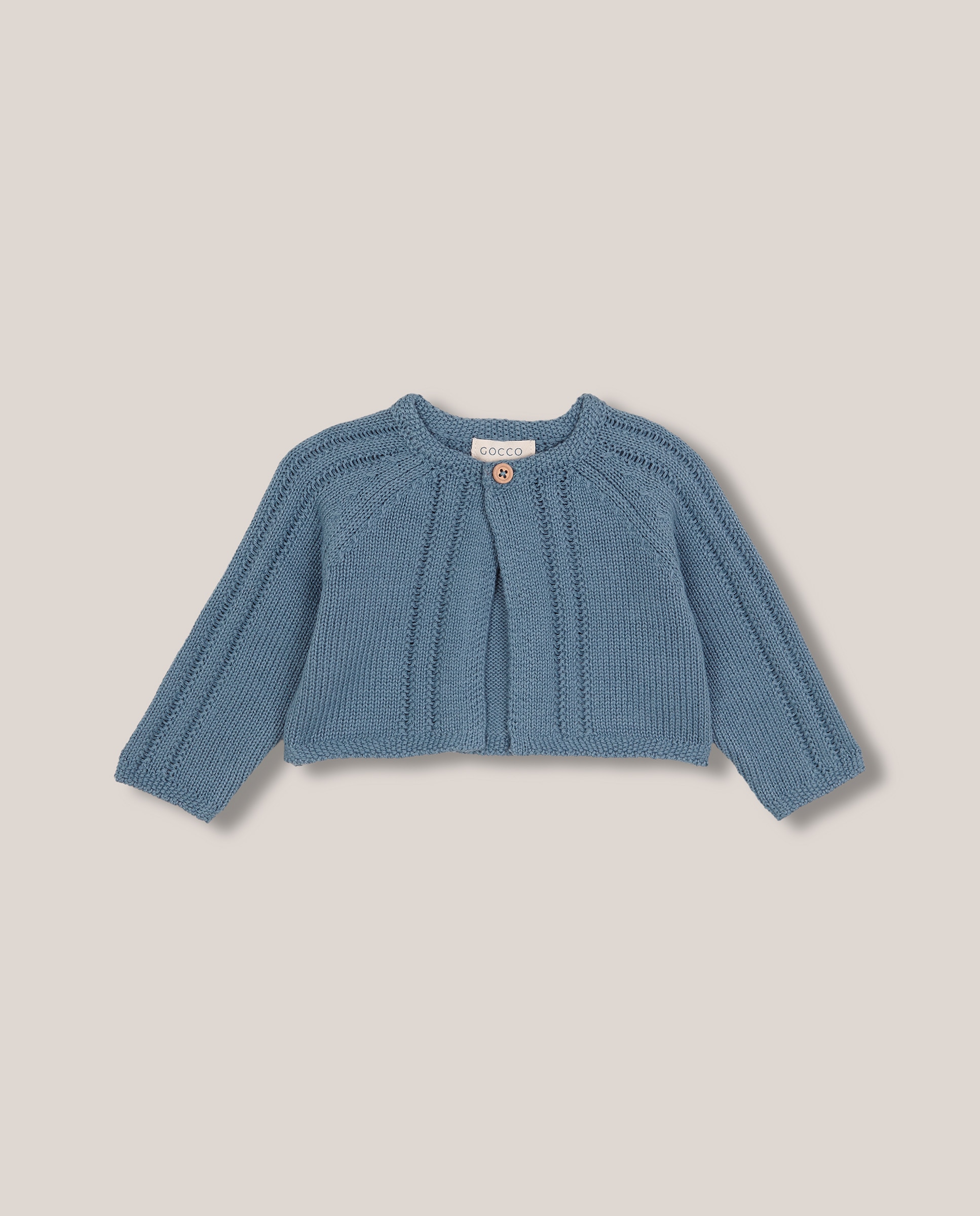 Imagen 0 de Chaqueta de bebé de punto Azul
