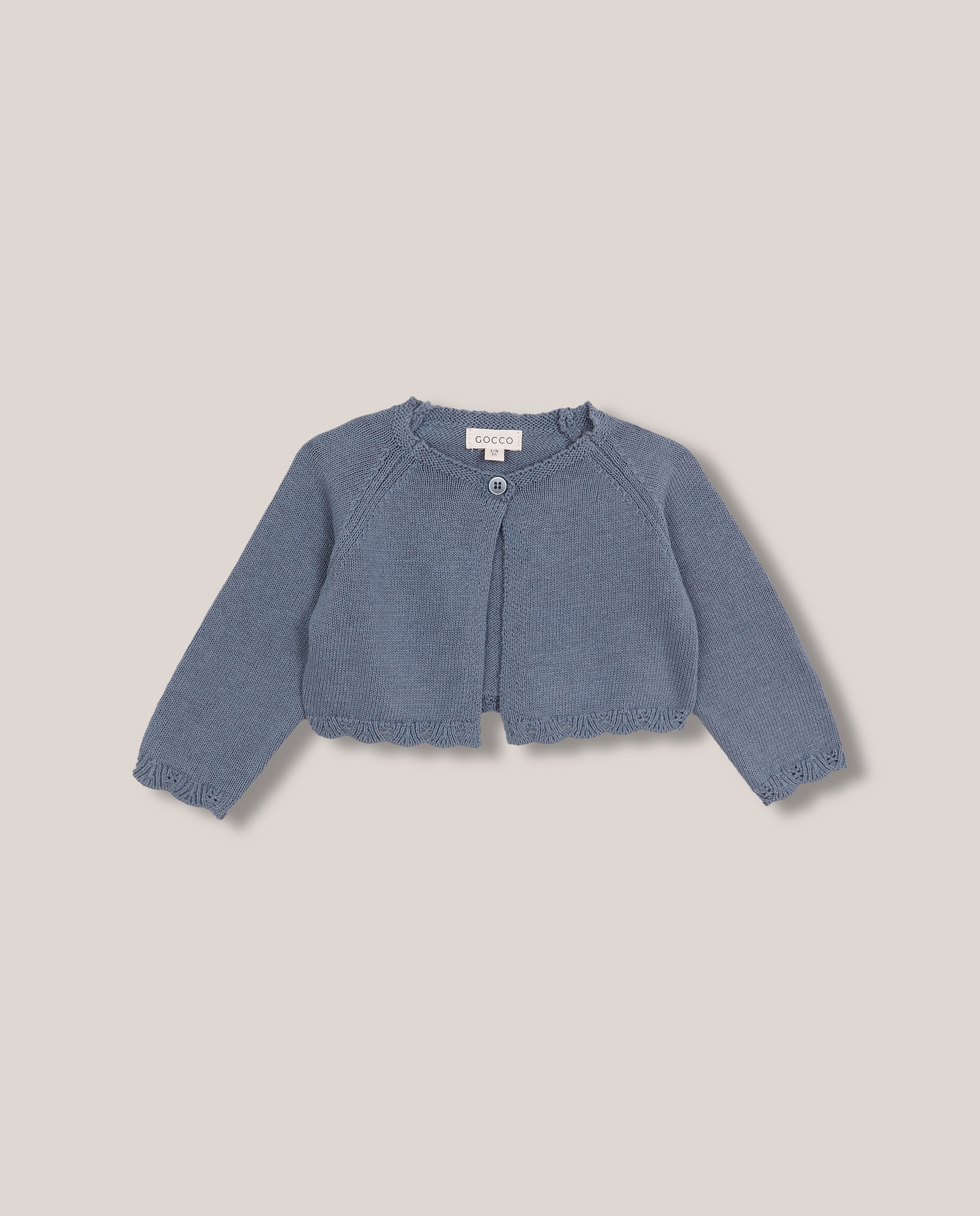 Imagen 0 de Chaqueta de bebé con ondas Gris