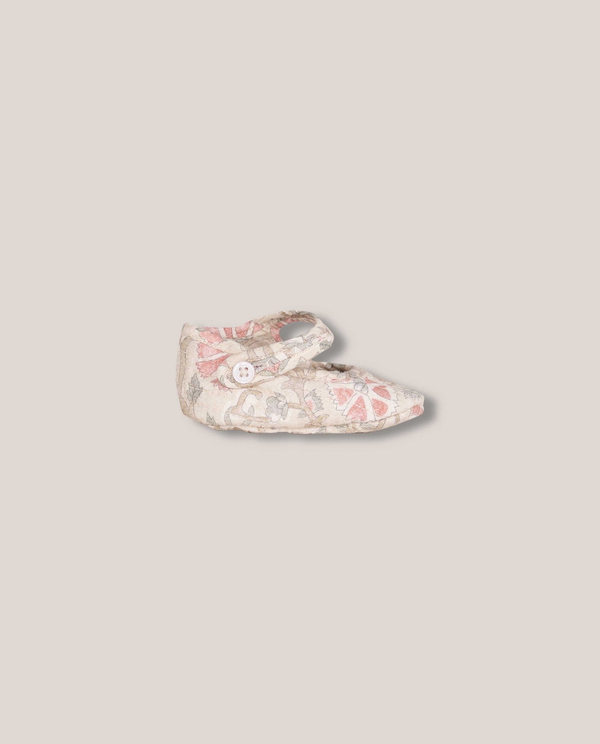 Imagen 0 de Patuco de bebé de flores Piedra