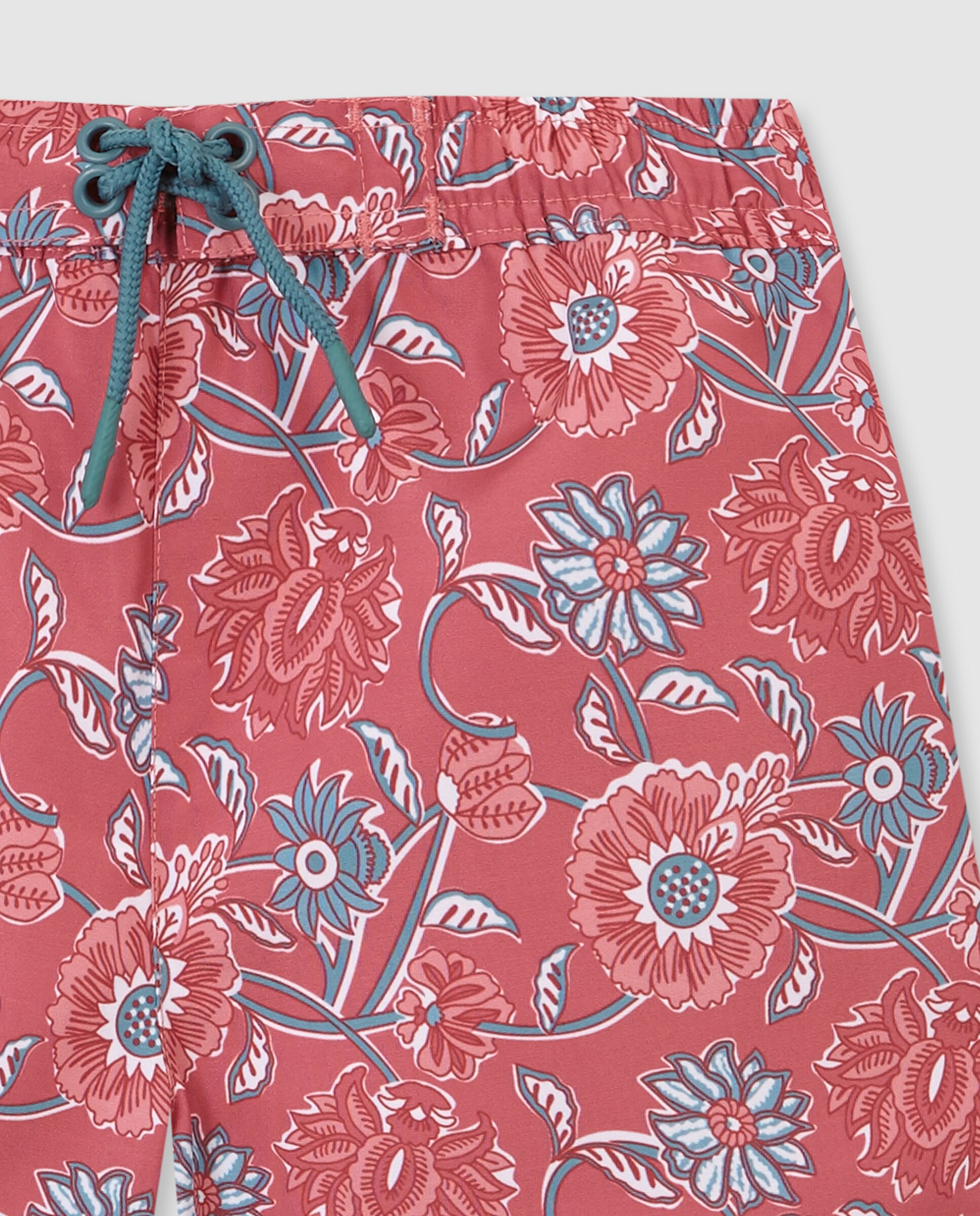 Bañador de niño estampado flores - Gocco - Rosa Rosa-5