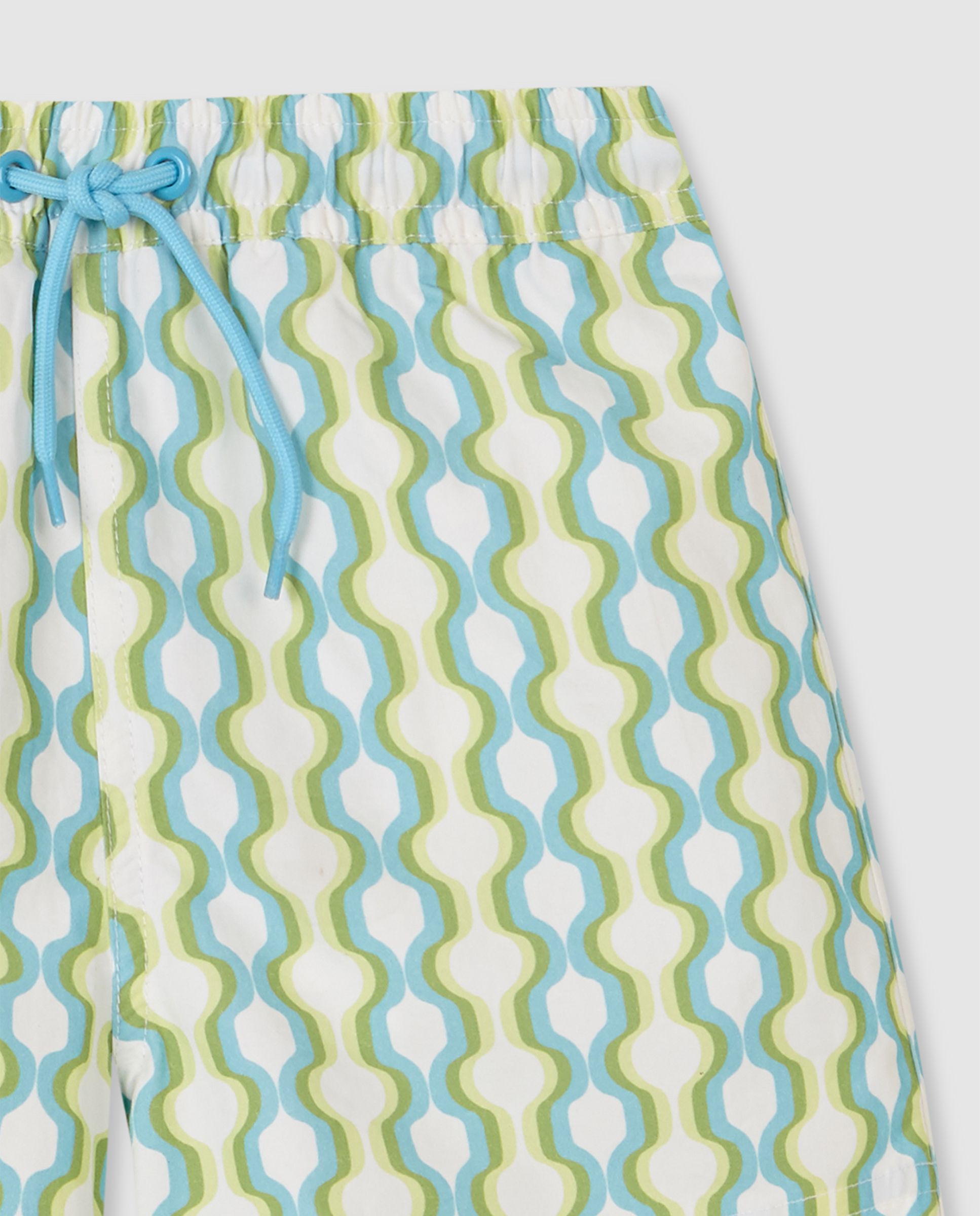 Bañador de niño estampado geométrico - Gocco - Azul / Verde Azul / Verde-4