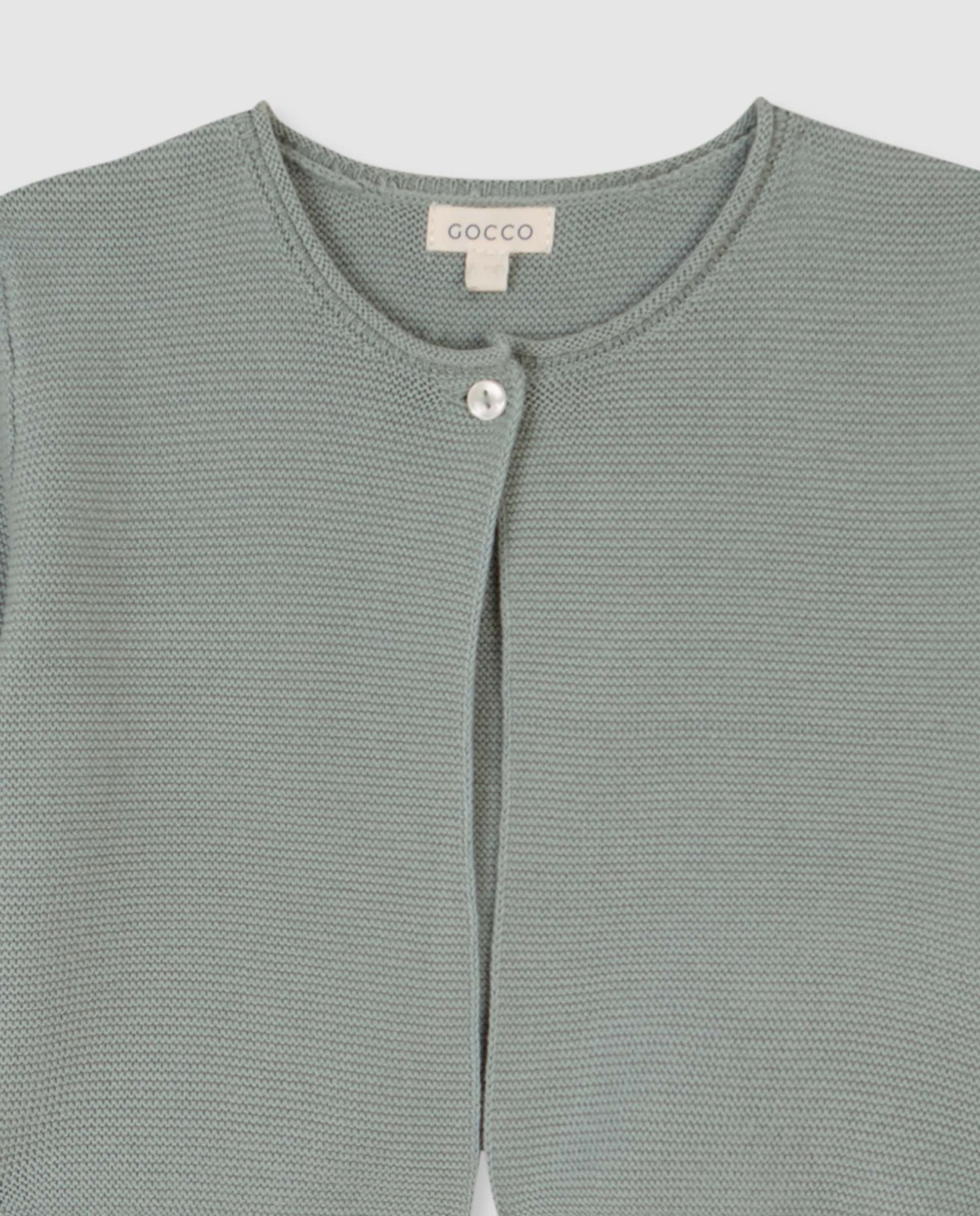 Gocco Cardigan Corto Grigio Per Bambine E Ragazze - Maglione Con Bottoni, Maniche Lunghe, Vestibilità Formale - 4