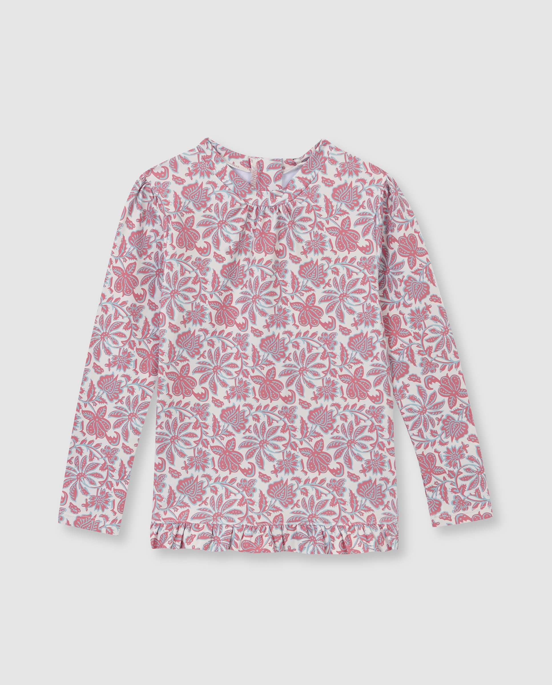 Imagen 0 de Camiseta de baño de niña con protección solar con estampado de flores Multicolor