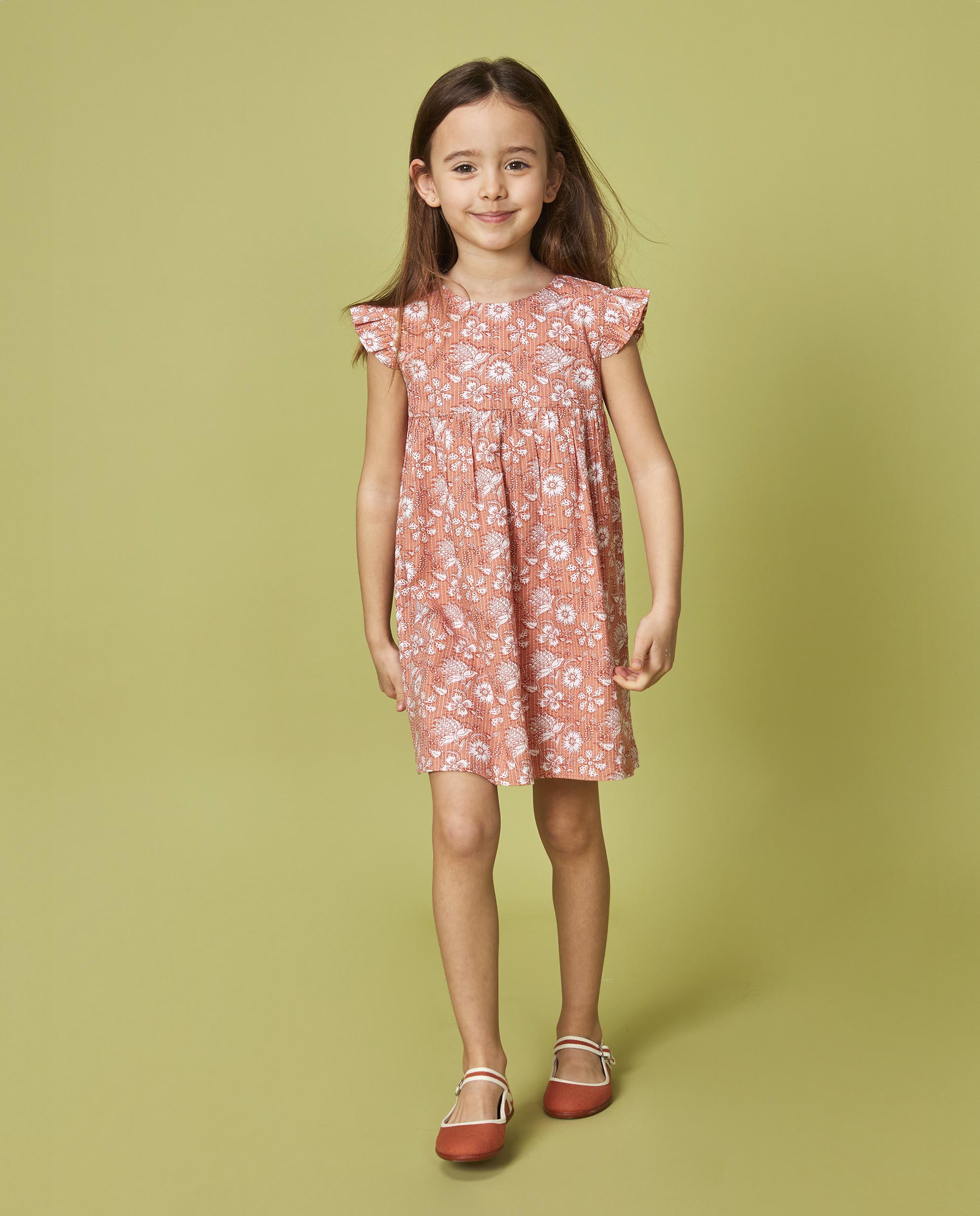 Gocco – Vestito Bimba Con Stampa Indiana, Per Primavera-Estate, Leggero E Colorato, Abitino Per Bambine - 4
