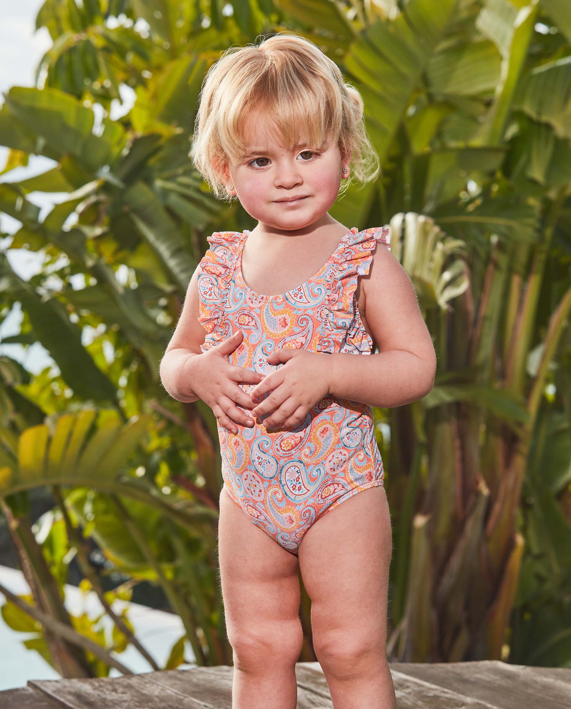 Bañador de bebé estampado paisley - Gocco - Naranja Naranja-2