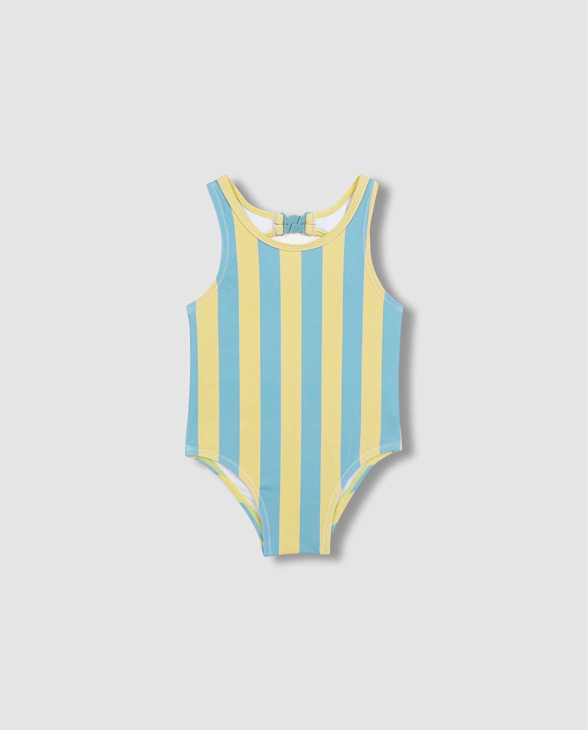Imagen 0 de Bañador de bebé de rayas Azul
