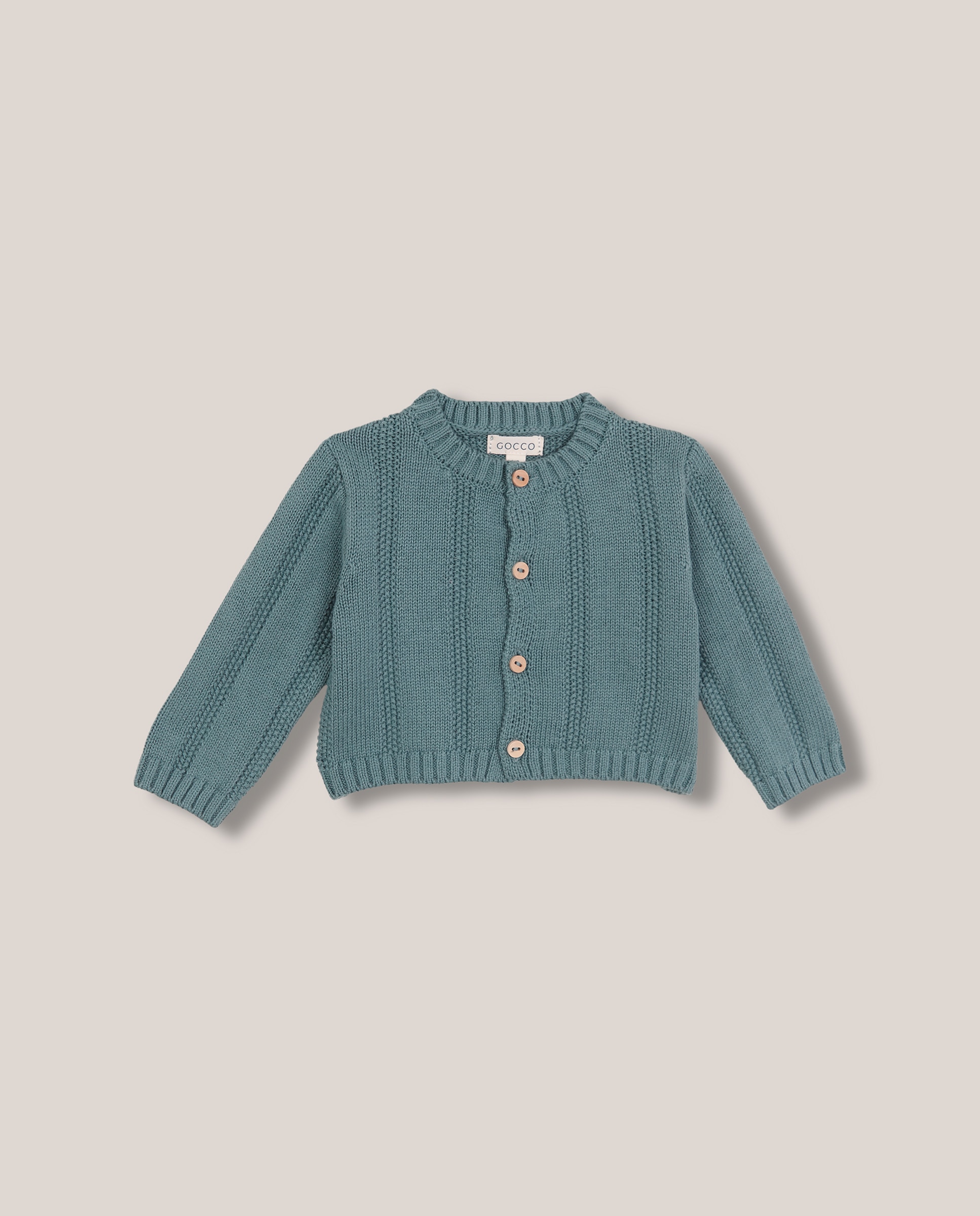 Imagen 0 de Chaqueta de bebé de punto Verde