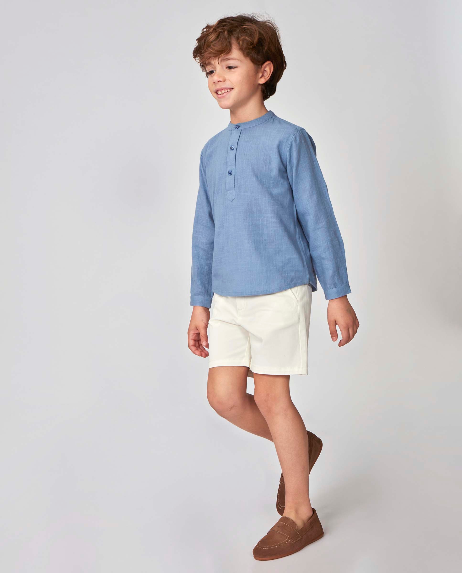 Imagen 0 de Camisa de niño polera Azul claro