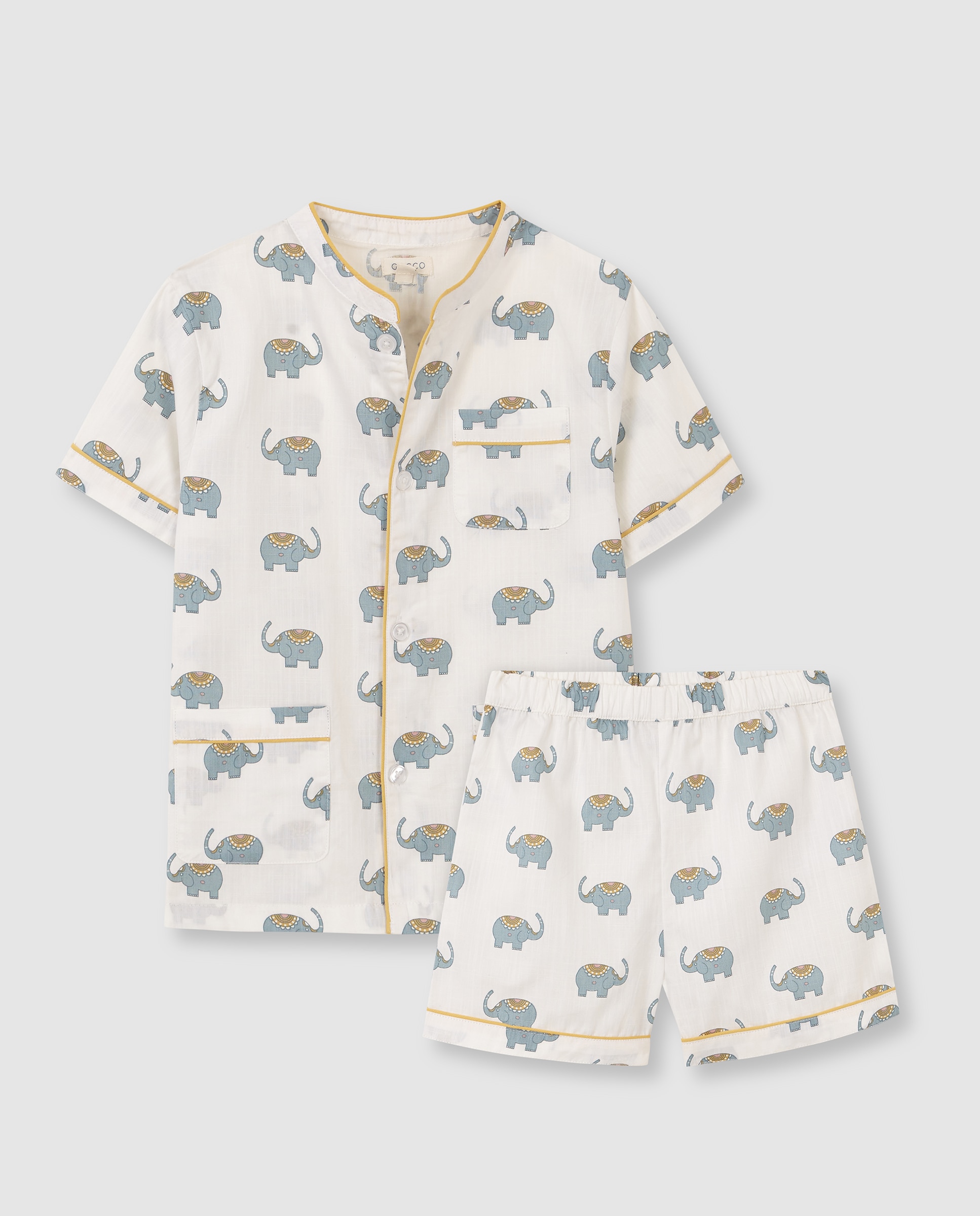 Pijama de niño con estampado - Gocco - Blanco roto Blanco roto-3