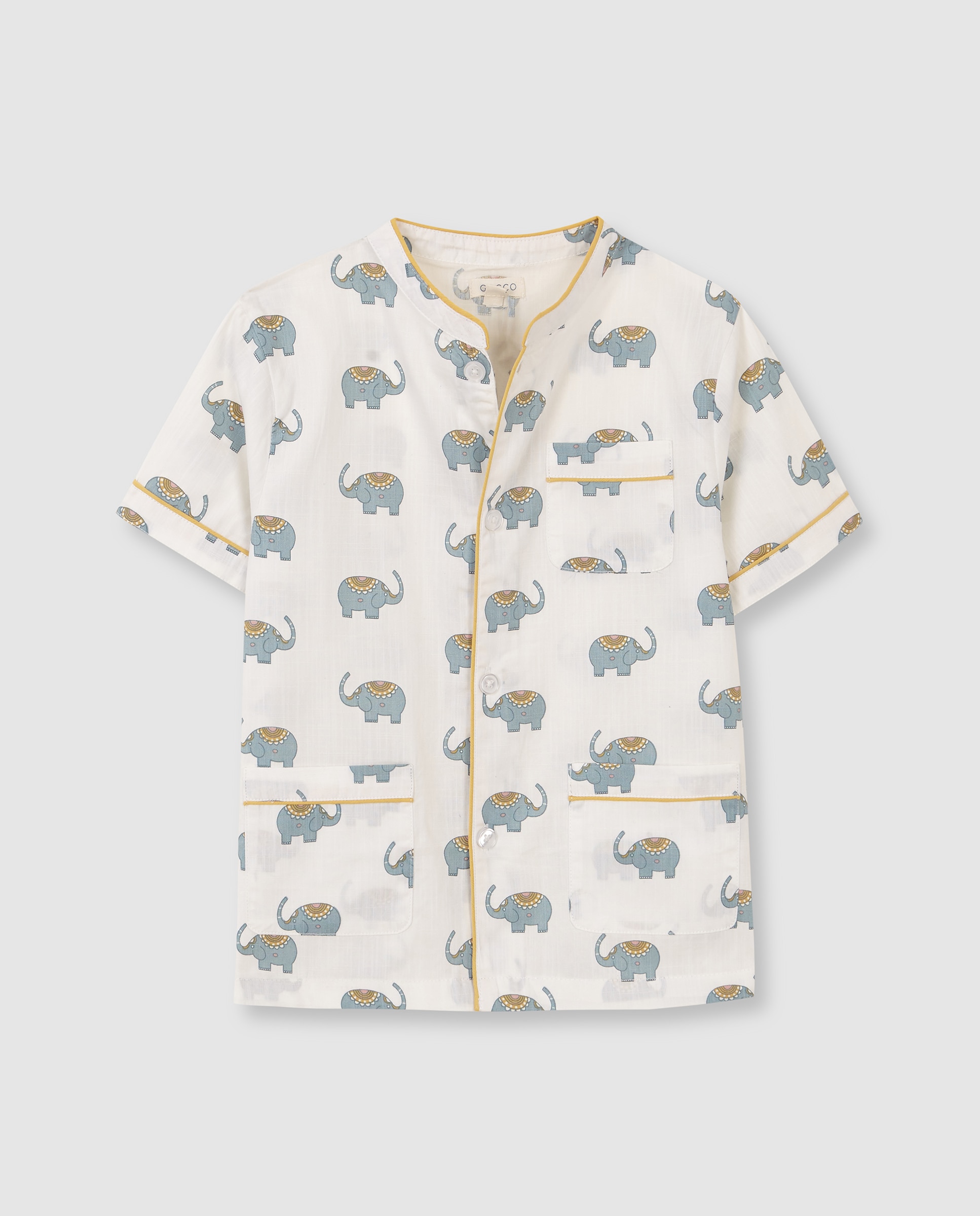 Pijama de niño con estampado - Gocco - Blanco roto Blanco roto-4