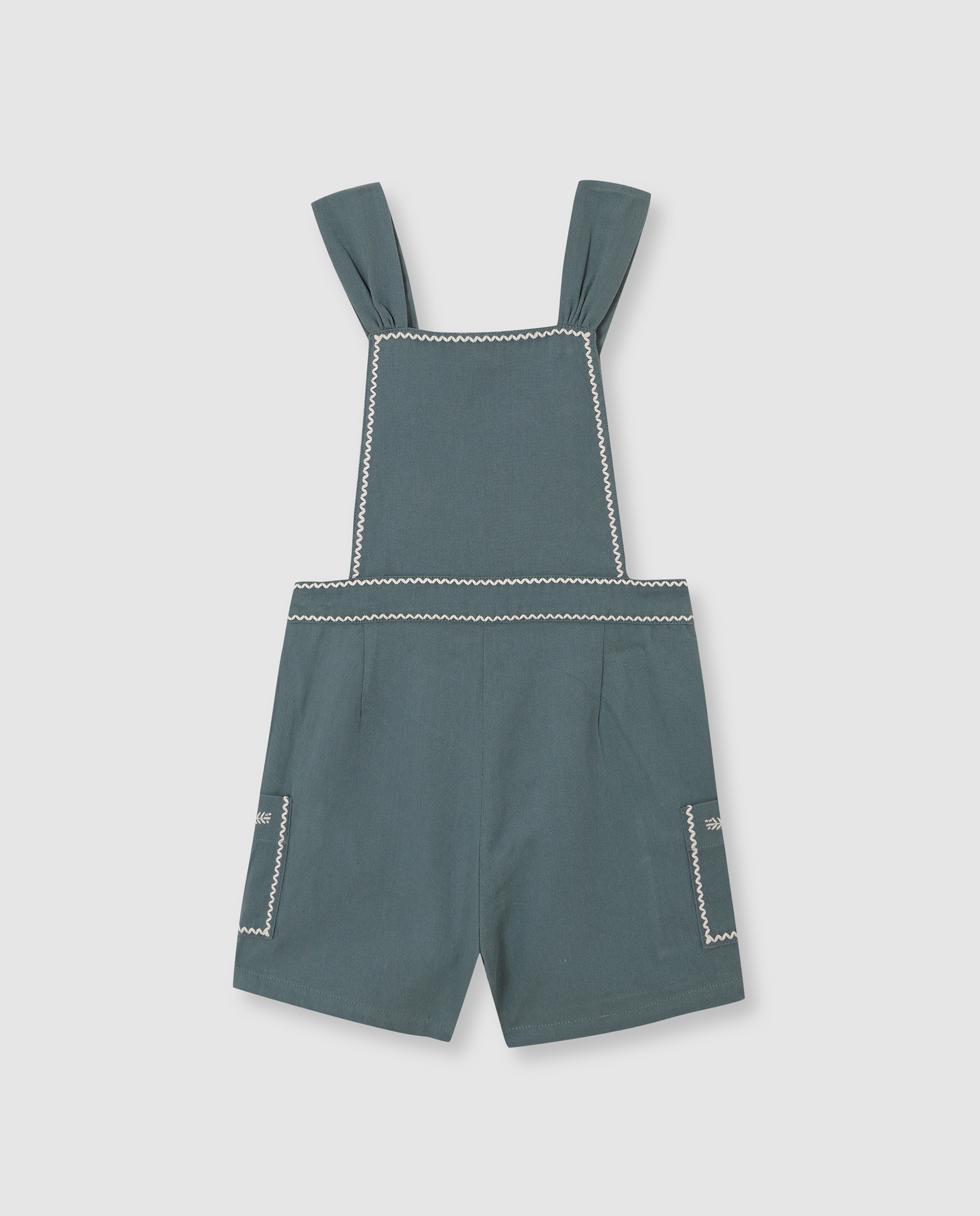 Peto de niña con bordados - Gocco - Verde Verde-3
