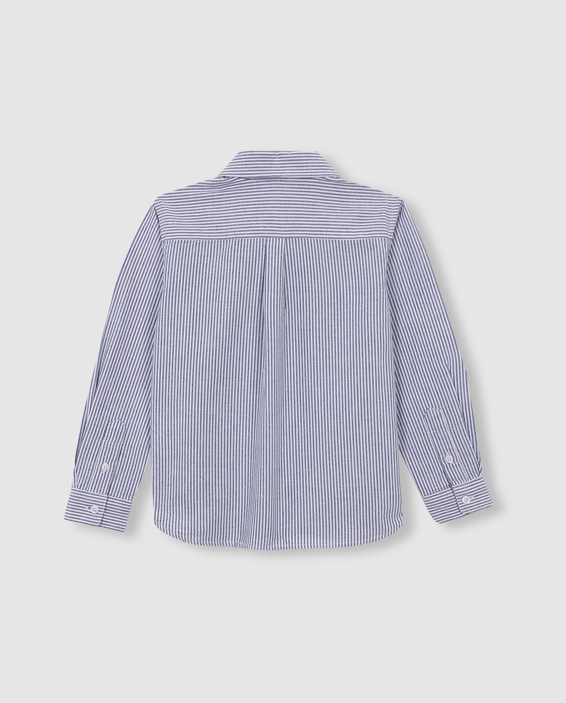 Camisa oxford de niño de rayas para eventos - Gocco - Azul Azul-3