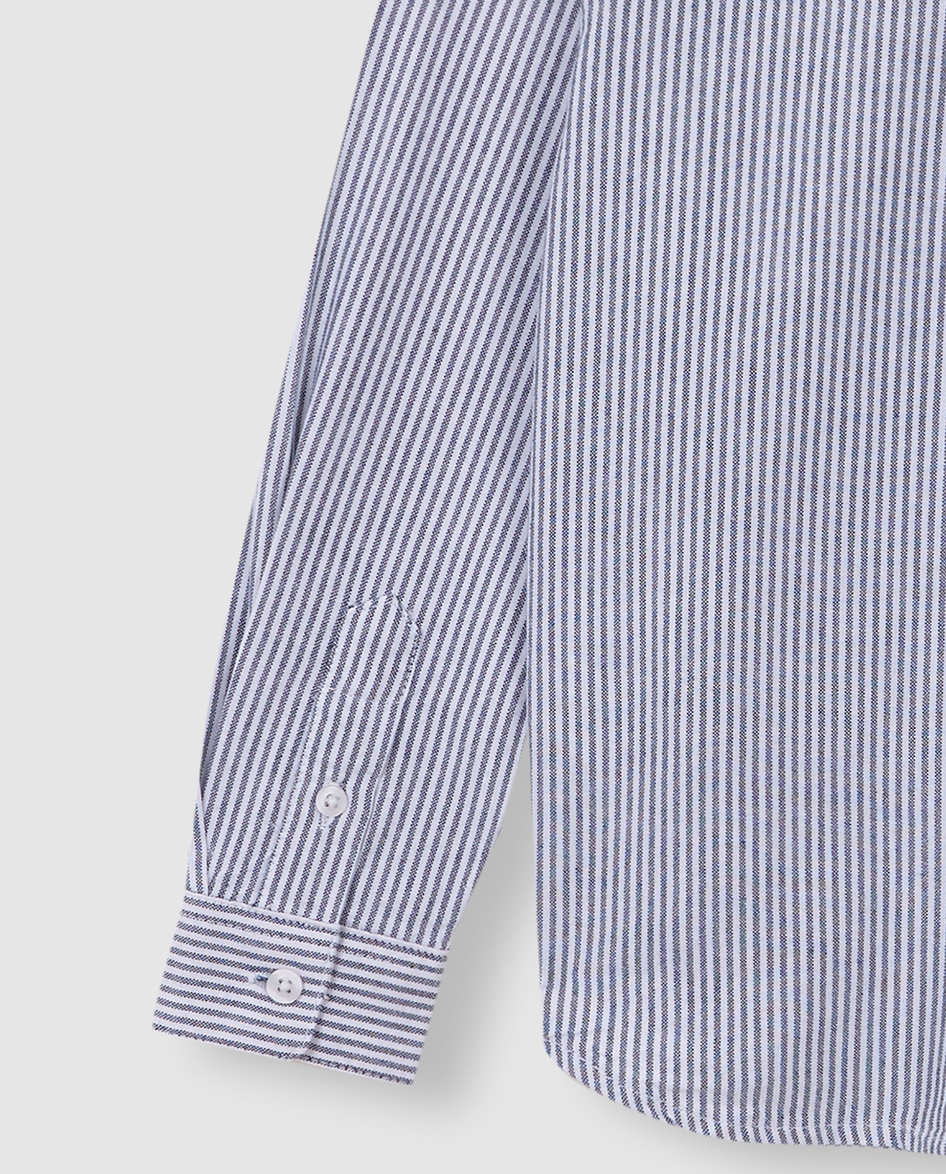 Camisa oxford de niño de rayas para eventos - Gocco - Azul Azul-4