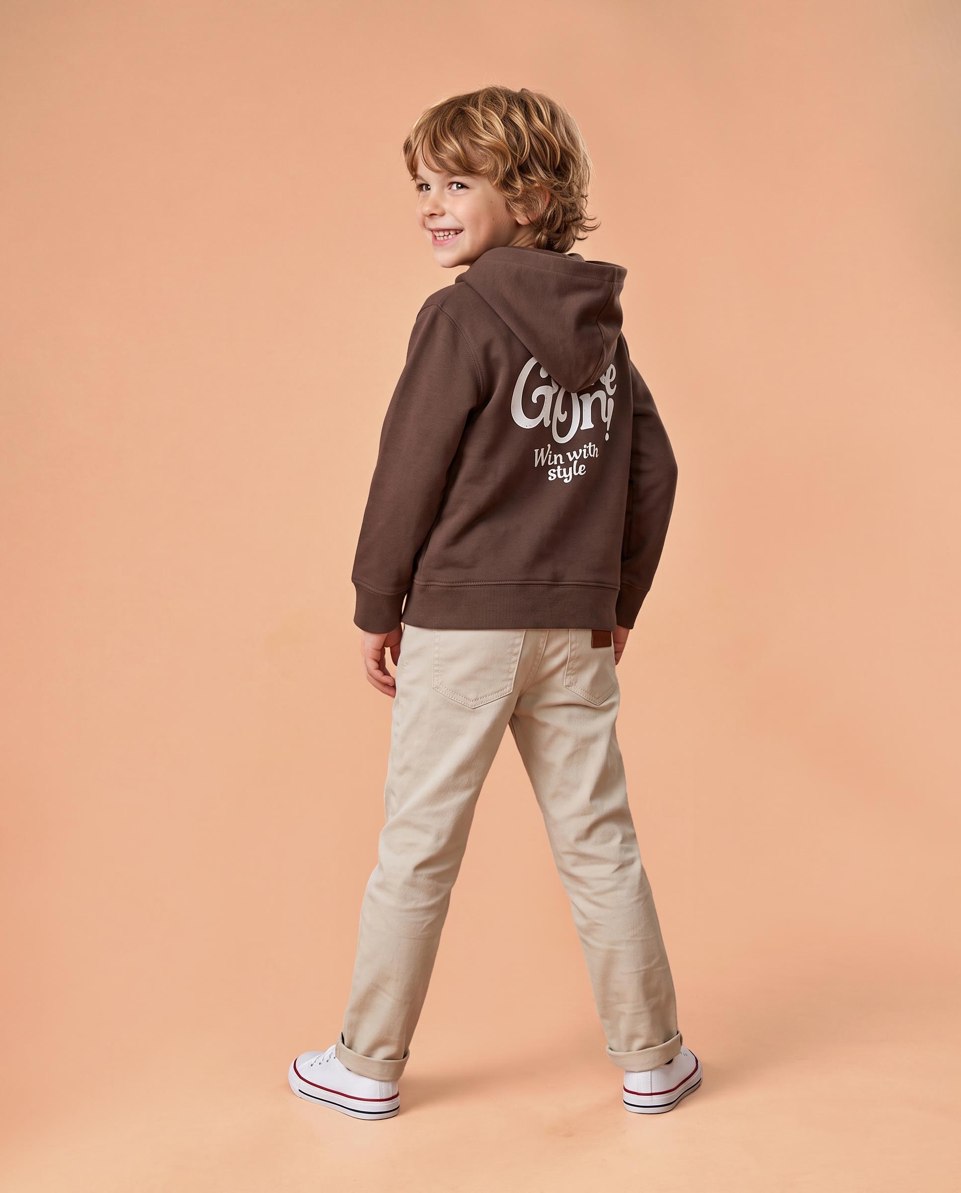 Imagen 2 de Sudadera oversize de niño con capucha - Gocco - Gris Gris