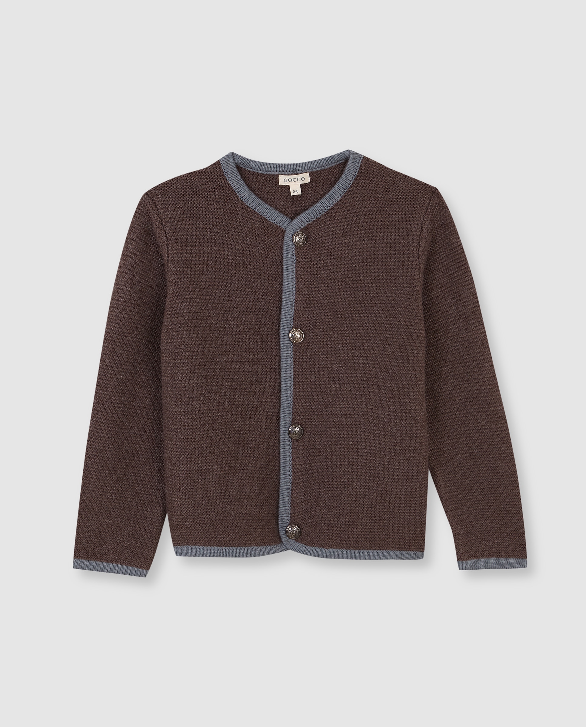 Imagen 0 de Chaqueta austriaca unisex de punto Gris