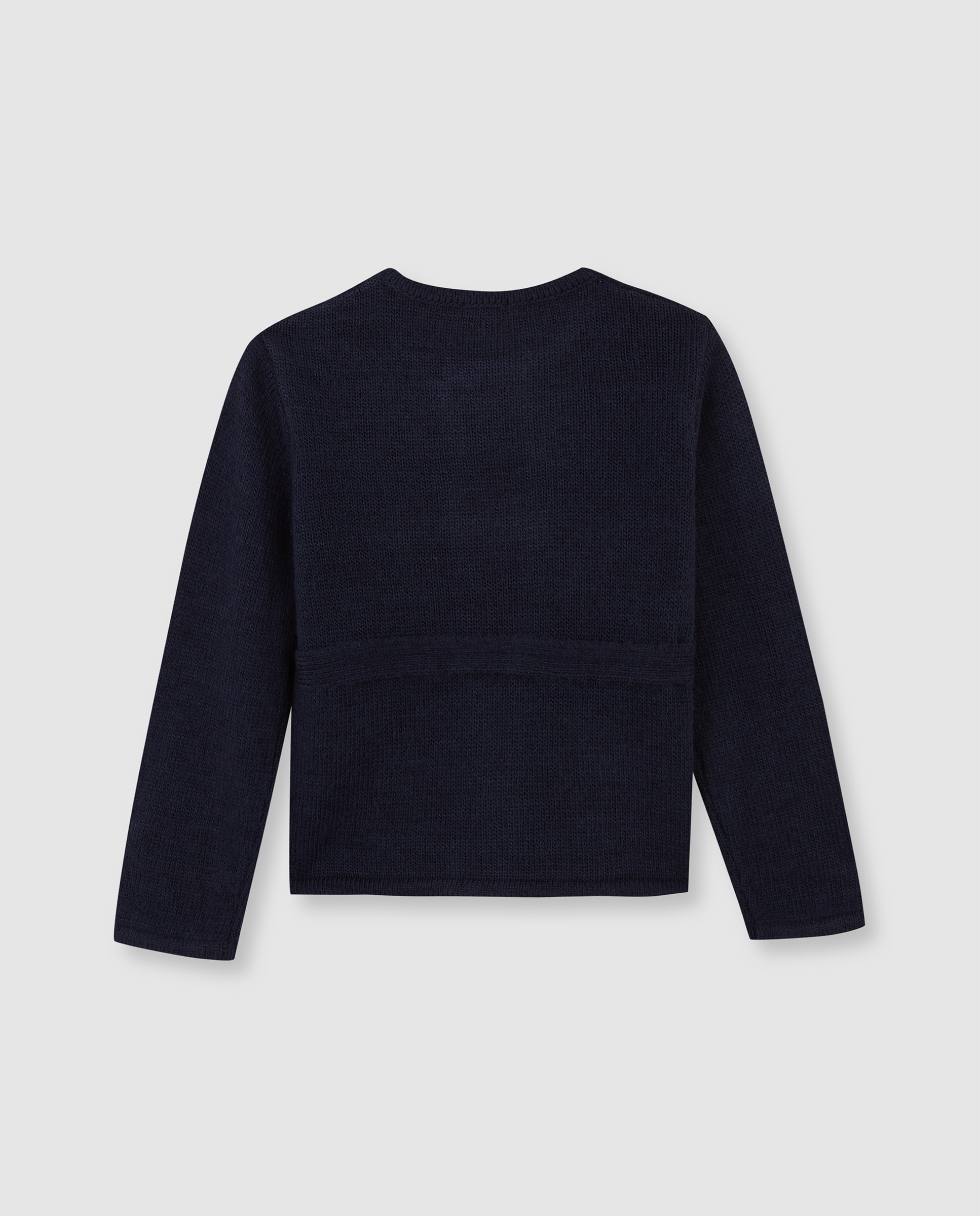 Imagen 5 de Chaqueta cruzada de niño de punto - Gocco - Azul oscuro Azul oscuro