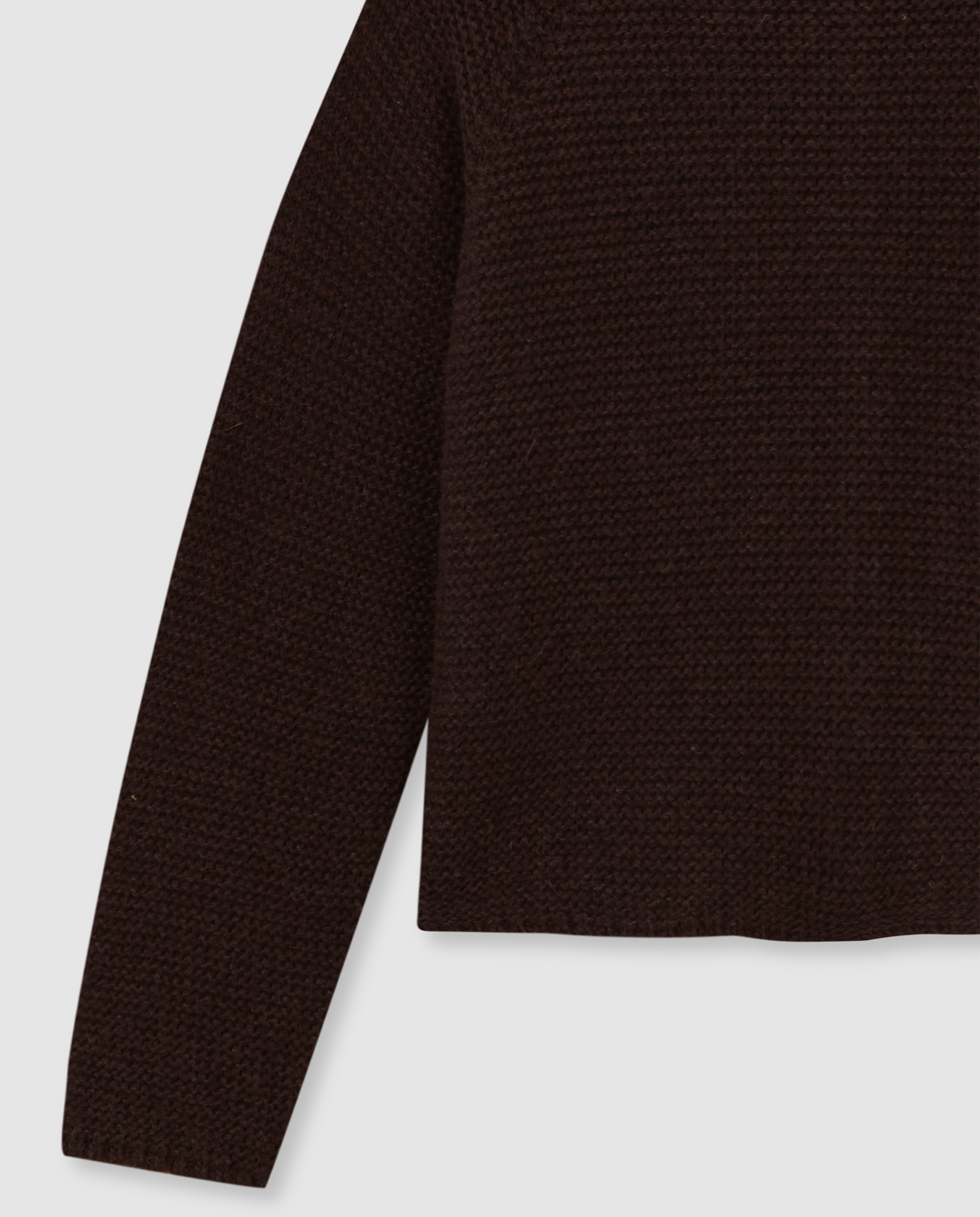 Chaqueta de niña de punto bobo con botones - Gocco - Marrón oscuro Marrón oscuro-4