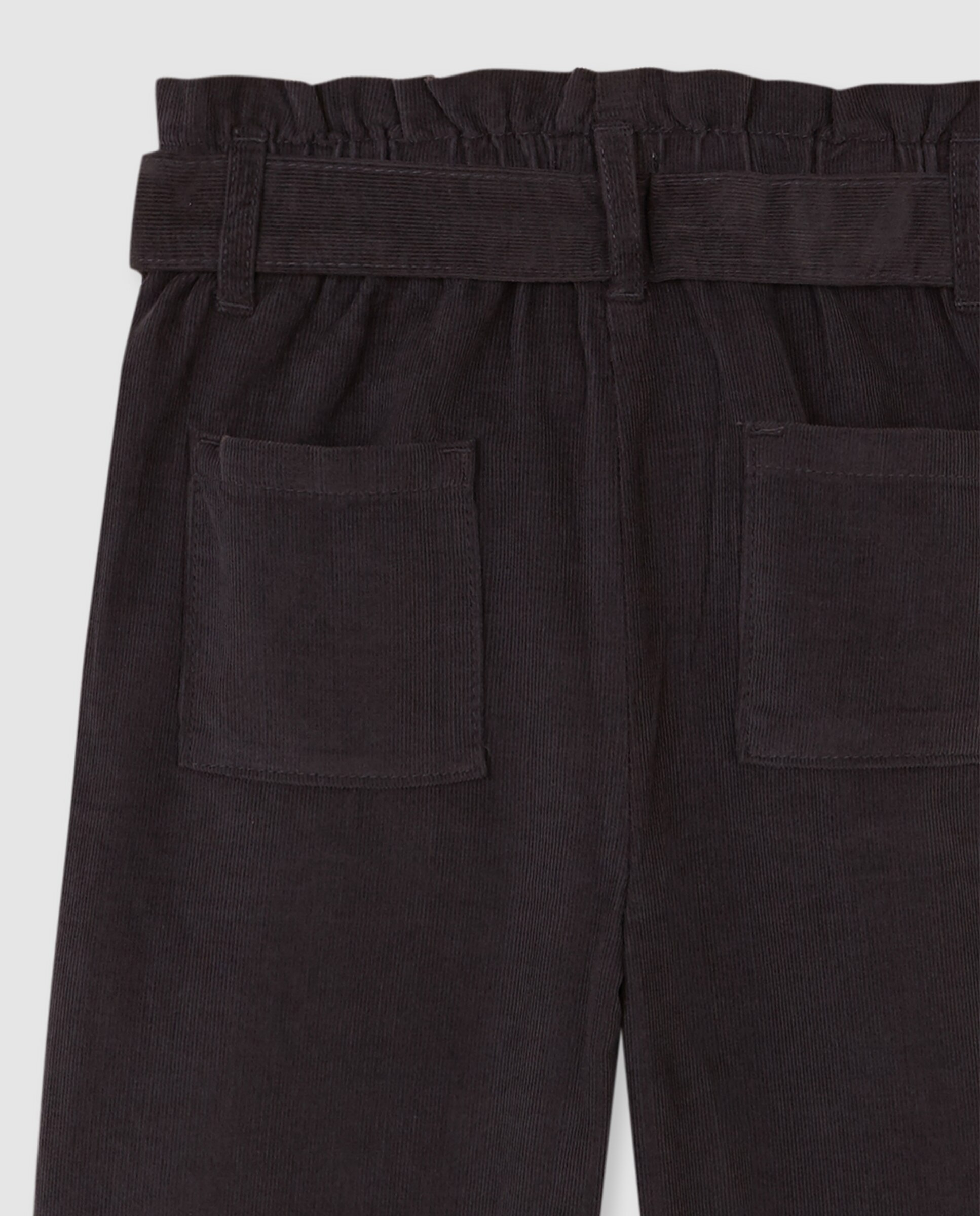 Pantalón ancho de niña de micropana - Gocco - Gris Gris-4