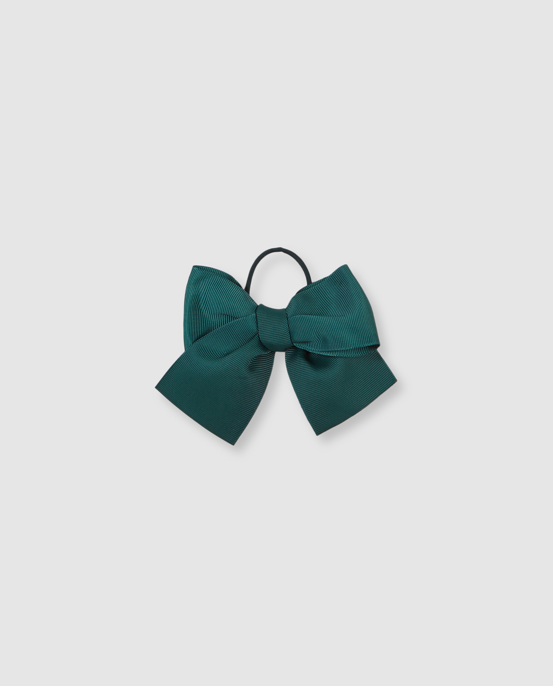 Lazo de niña de grosgrain con goma al tono - Gocco - Verde Verde-1
