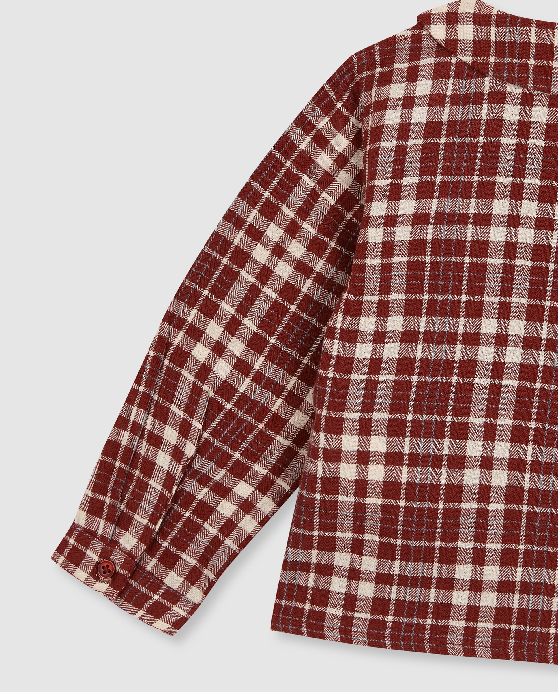 Camisa de bebé de cuadros de manga larga - Gocco - Naranja Naranja-7