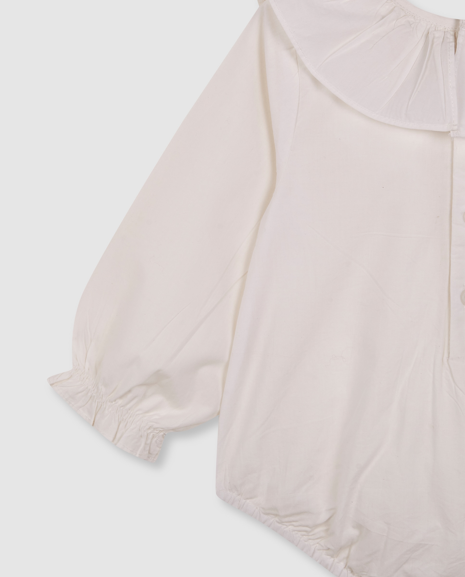 Camisa body de bebé con cuello volante - Gocco - Blanco Blanco-4