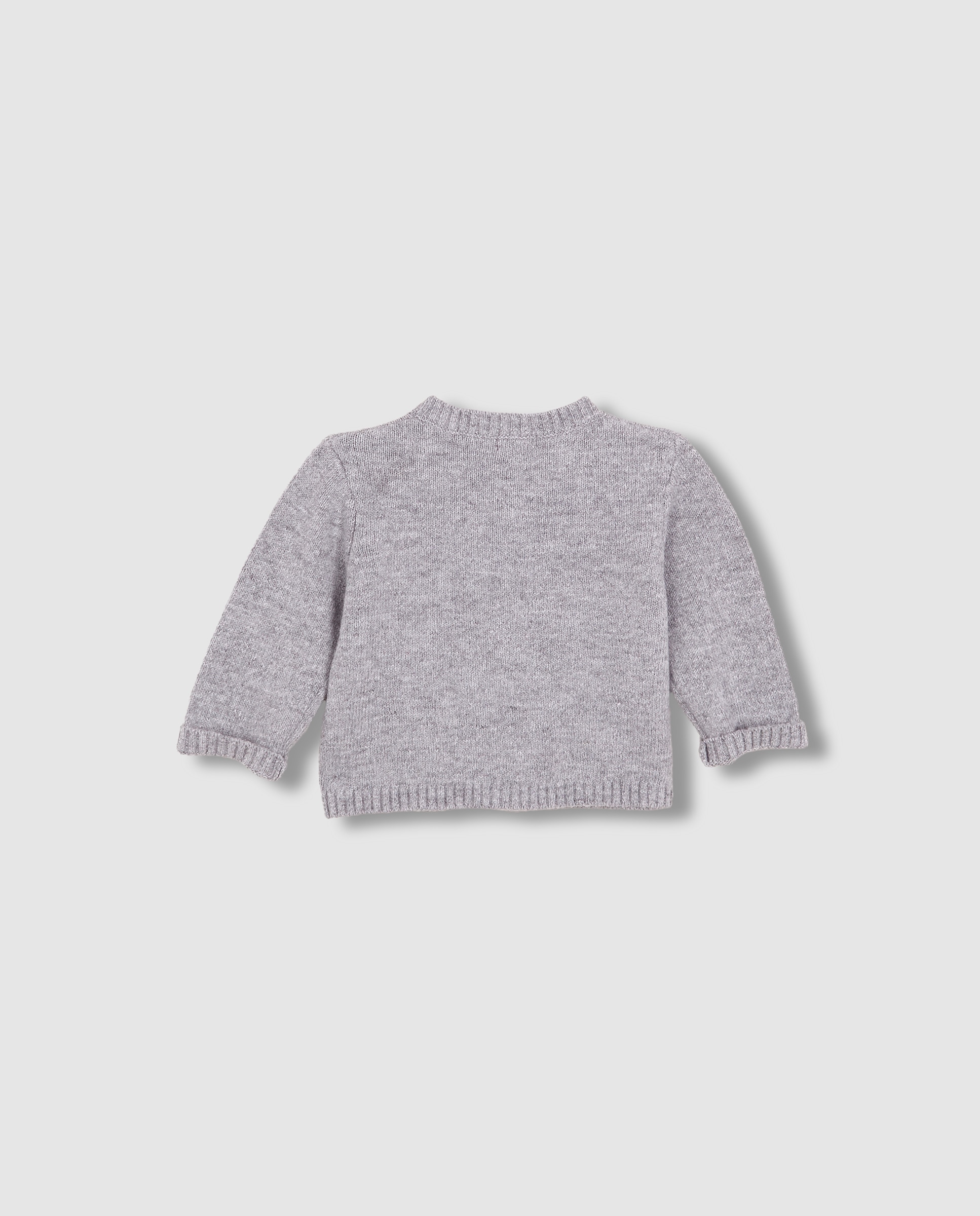 Chaqueta de bebé con cuello caja - Gocco - Gris Gris-2