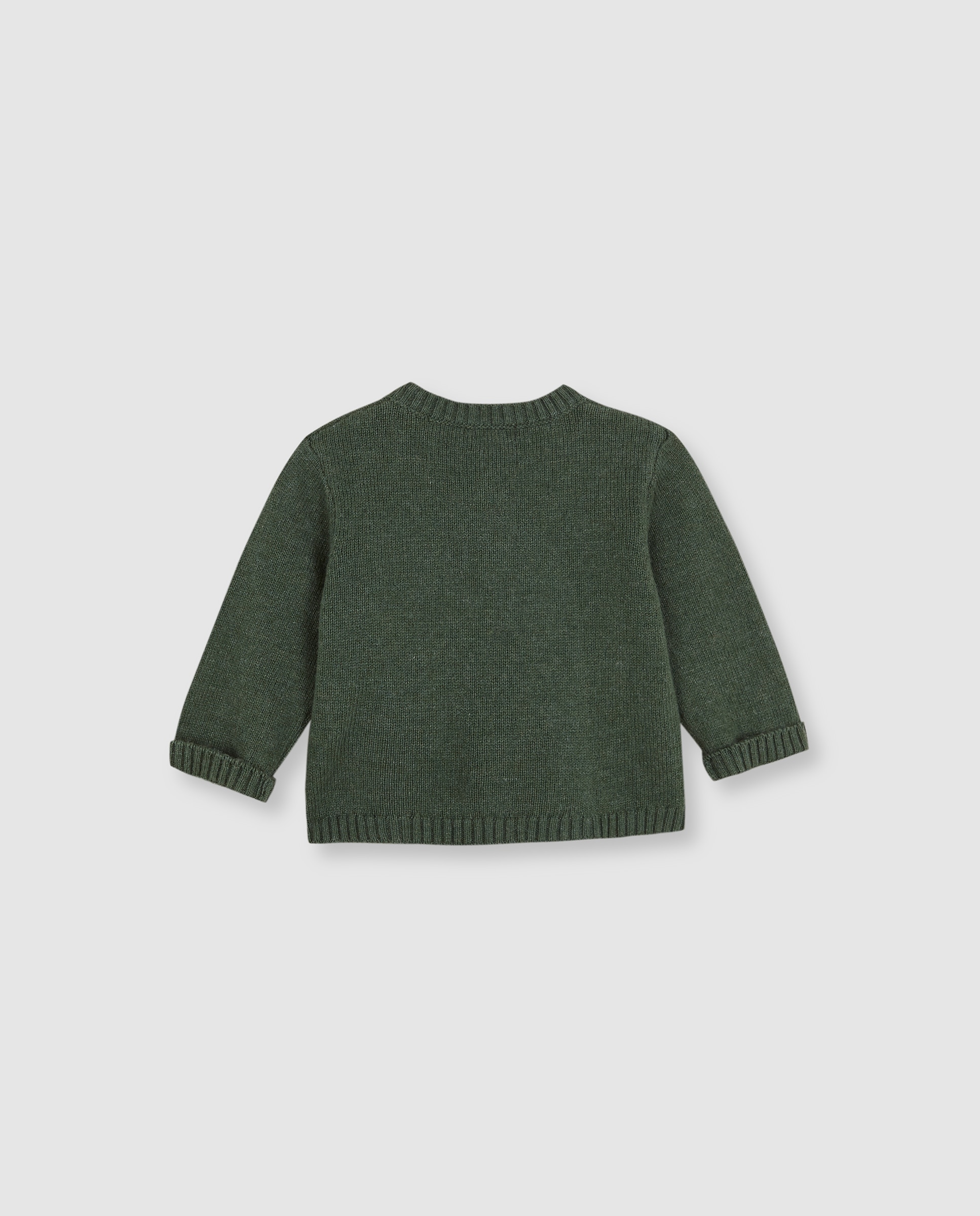 Chaqueta de bebé con cuello caja - Gocco - Verde claro Verde claro-4