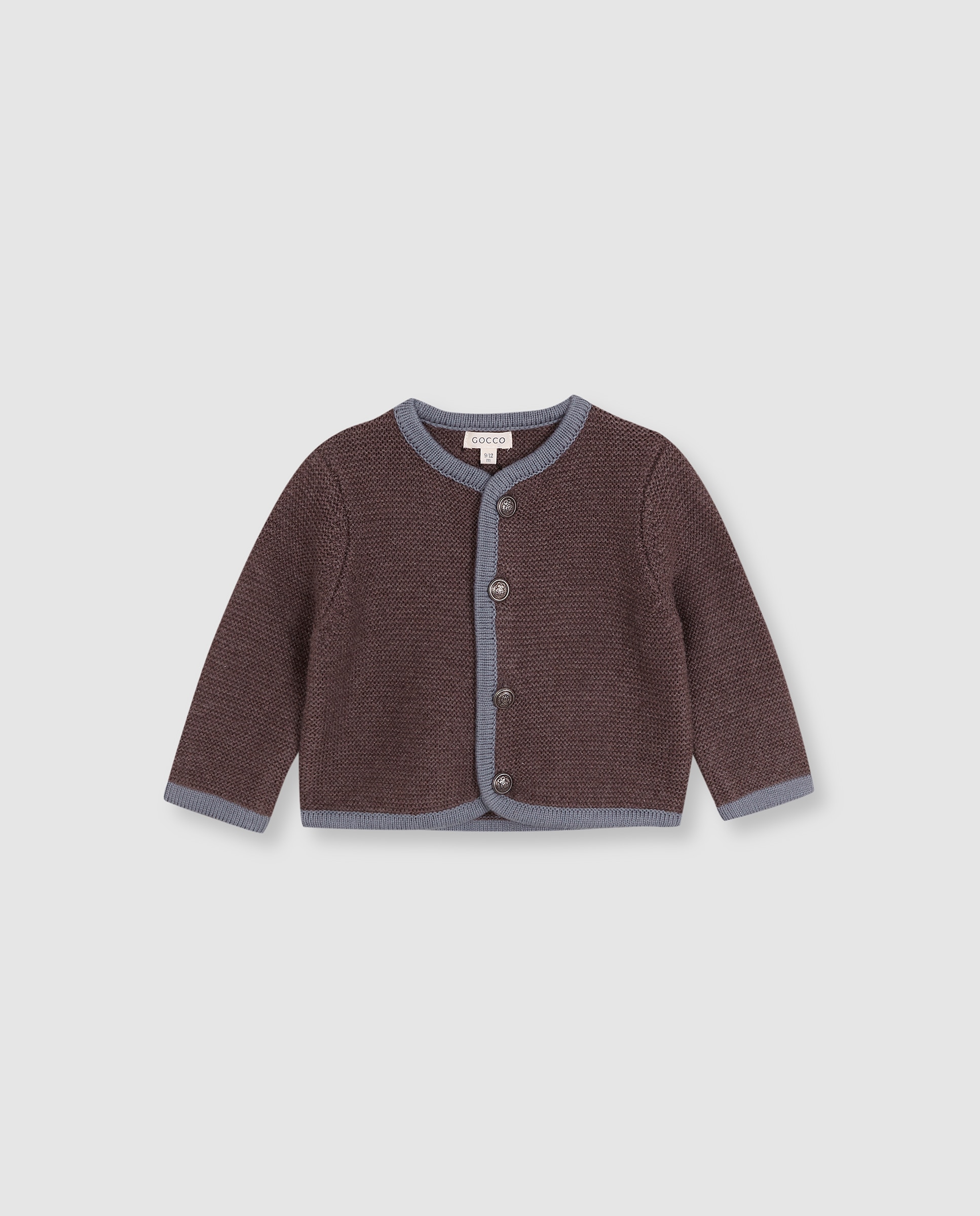 Imagen 4 de Chaqueta austriaca de bebé de punto - Gocco - Gris Gris