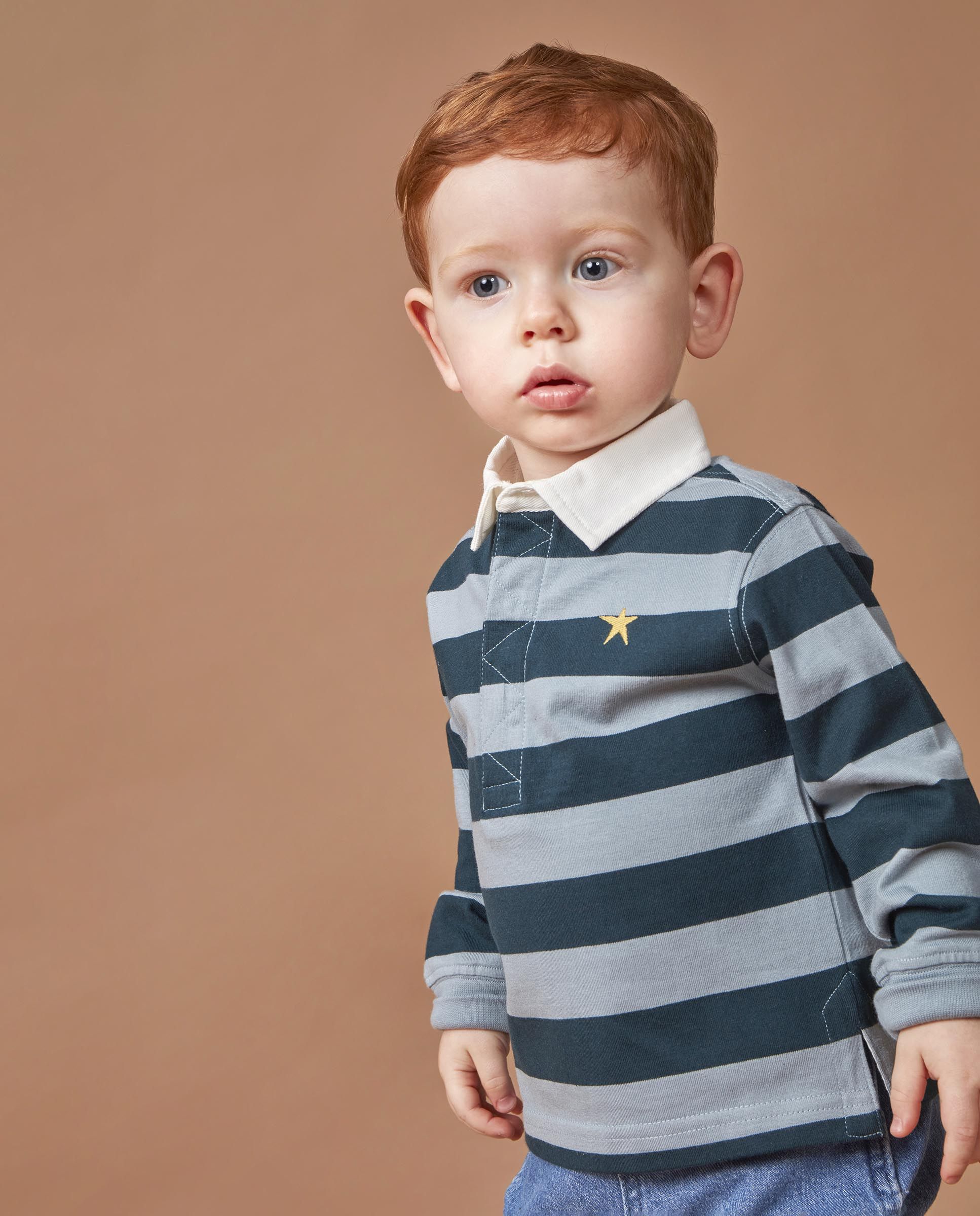 Imagen 0 de Polo de bebé con print trouble maker Verde oscuro