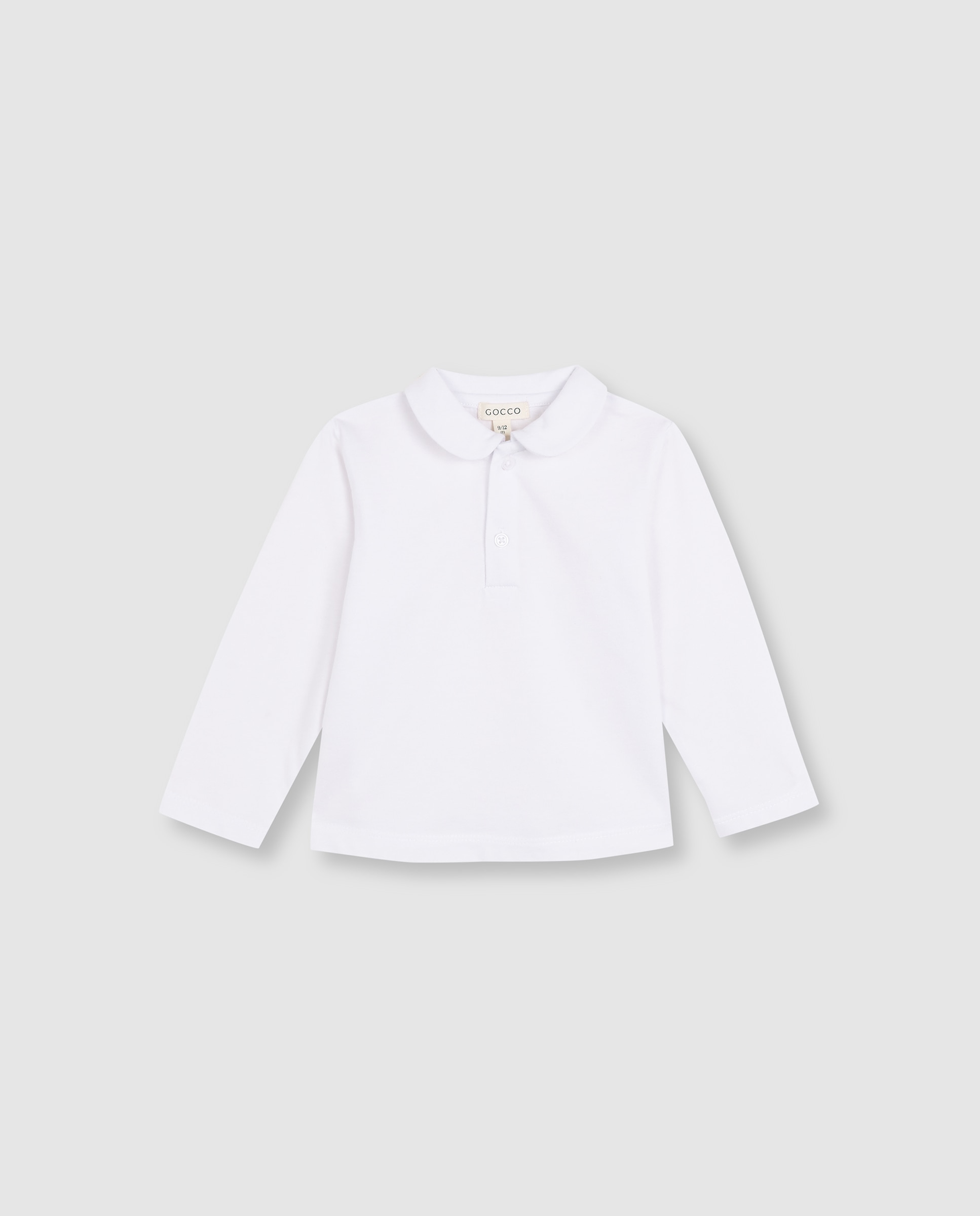 Imagen 0 de Camiseta de bebé con cuello y botones Blanco