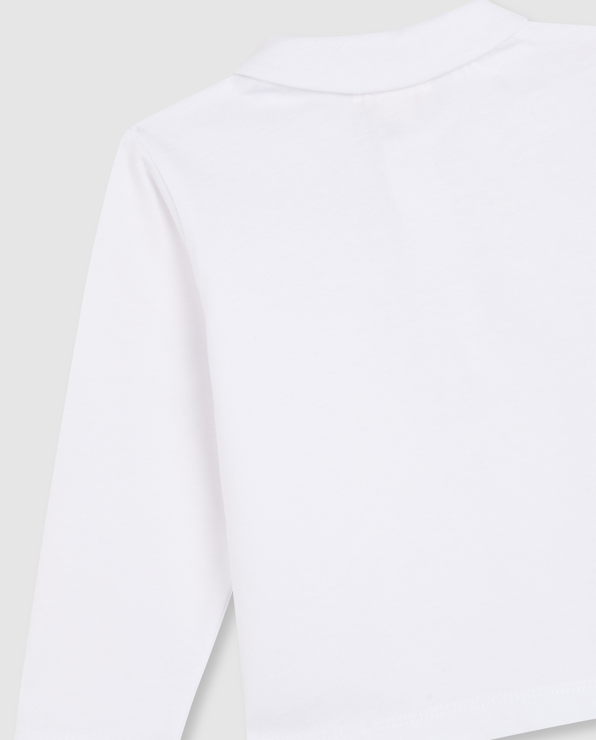 Camiseta de bebé con cuello y botones - Gocco - Blanco Blanco-4