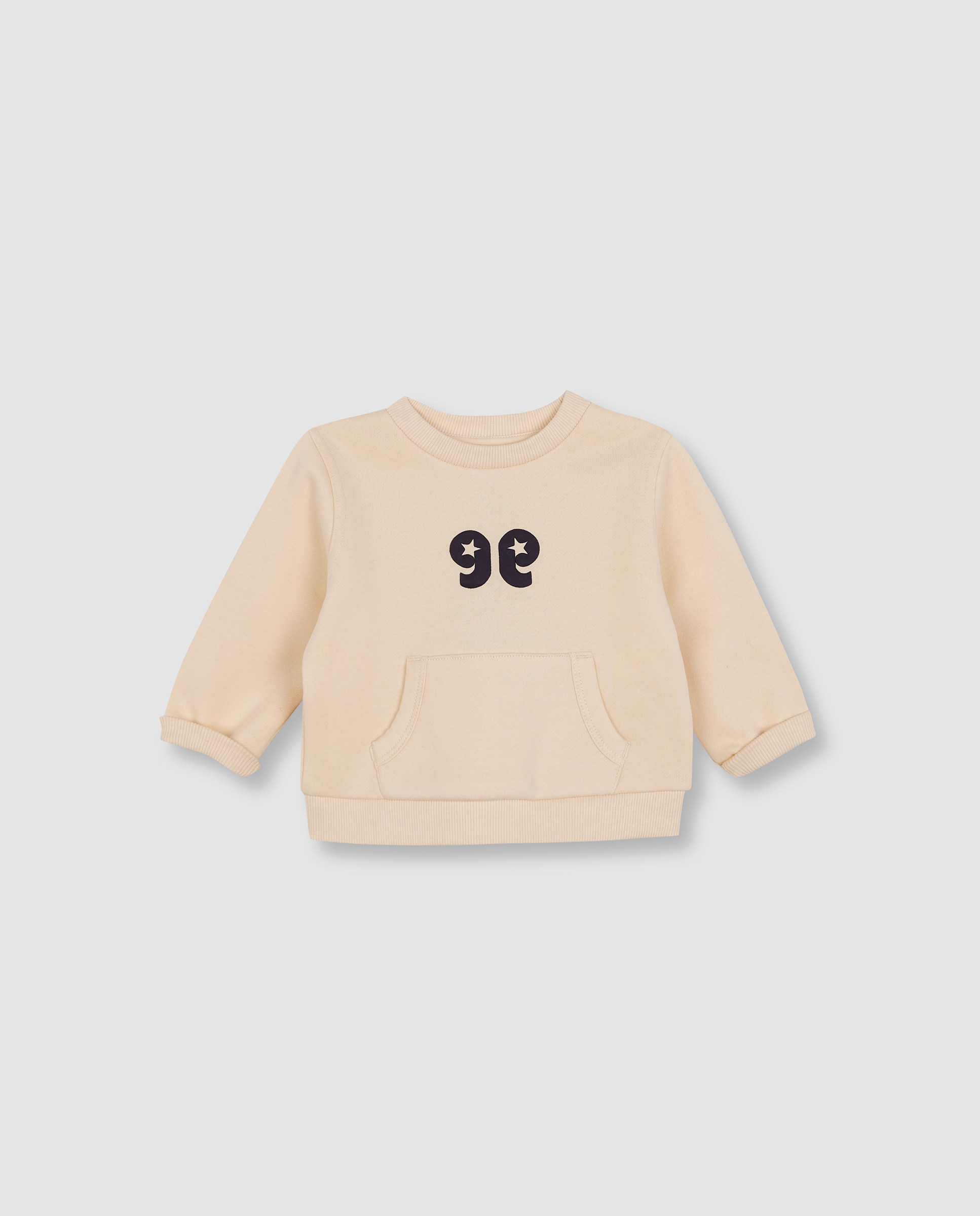 Sudadera de bebé con print estrella - Gocco - Amarillo Amarillo-3