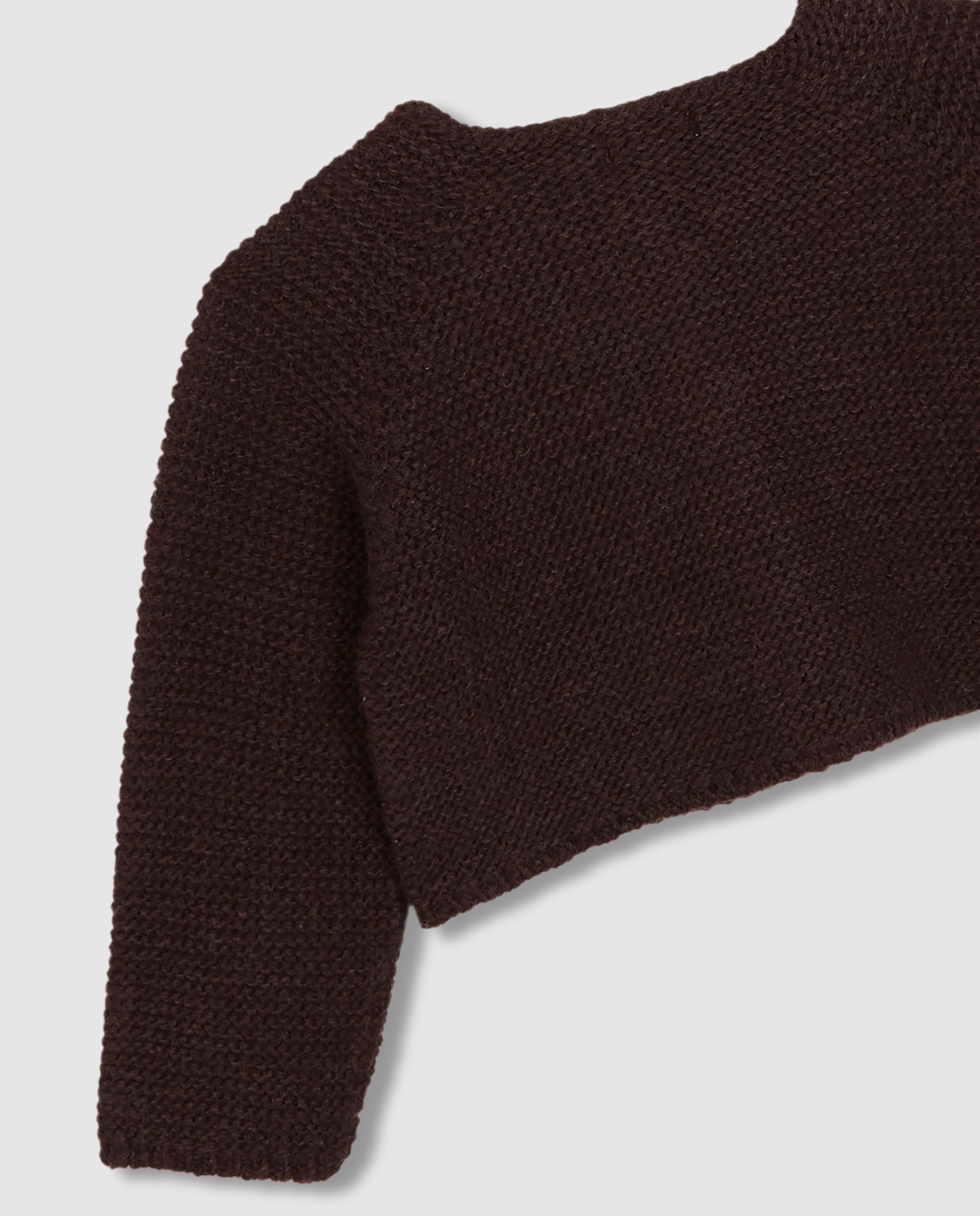Chaqueta de bebé de punto bobo con botones - Gocco - Marrón oscuro Marrón oscuro-4