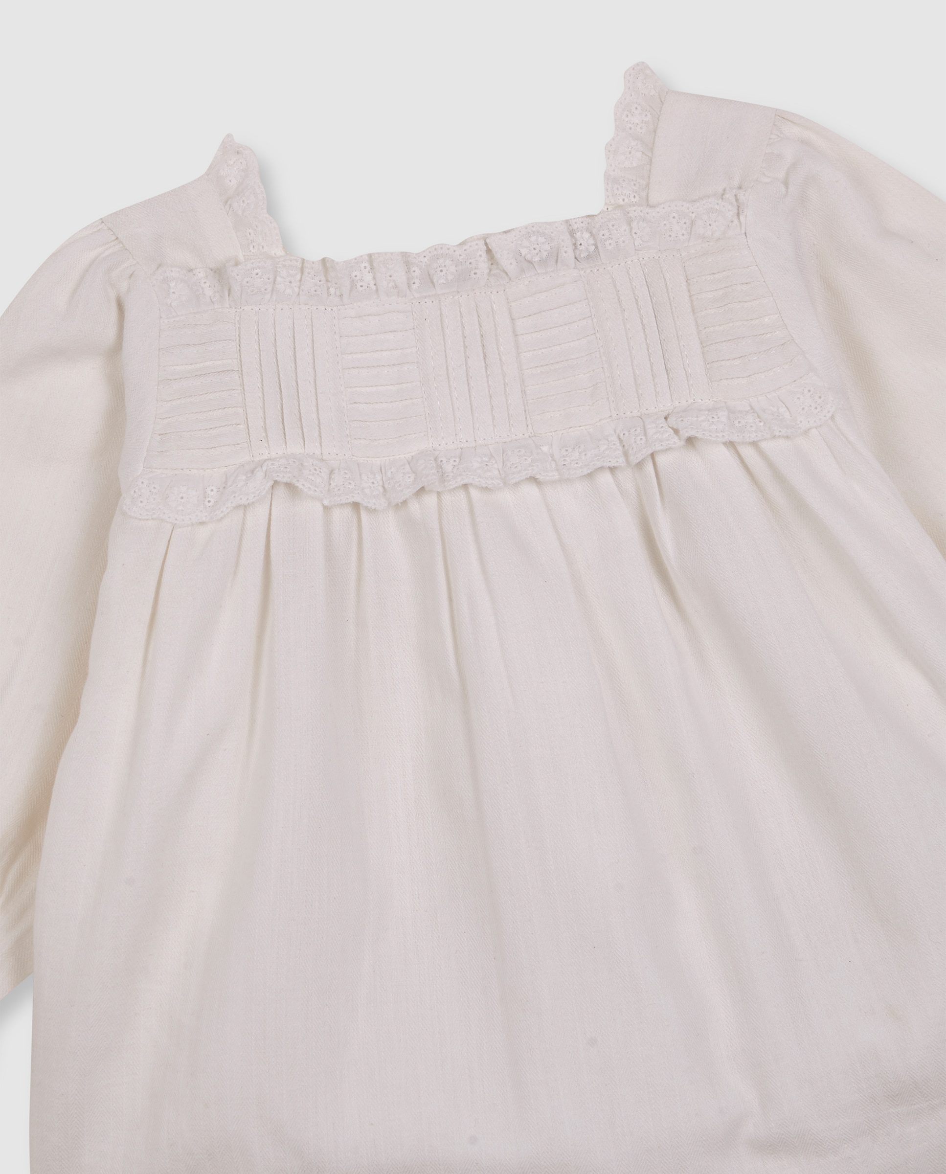 Imagen 5 de Conjunto de bebé con capota y cubrepañal - Gocco - Blanco Blanco