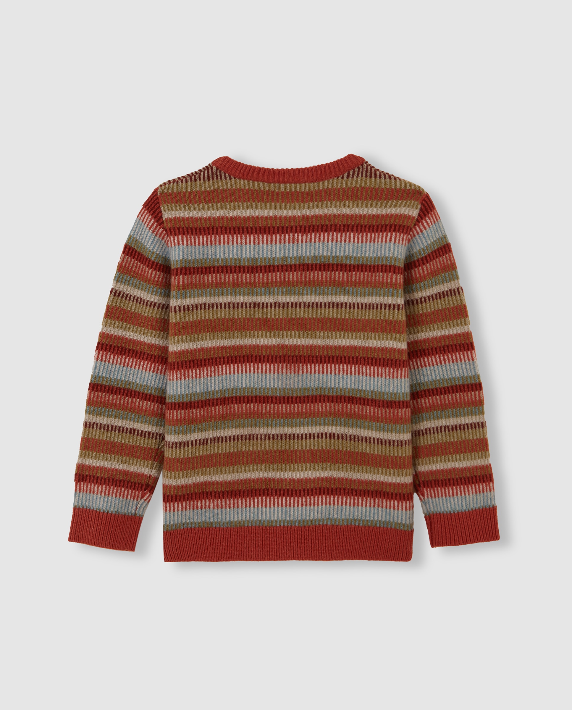 Imagen 5 de Jersey de niño con jacquard y canalé - Gocco - Naranja Naranja