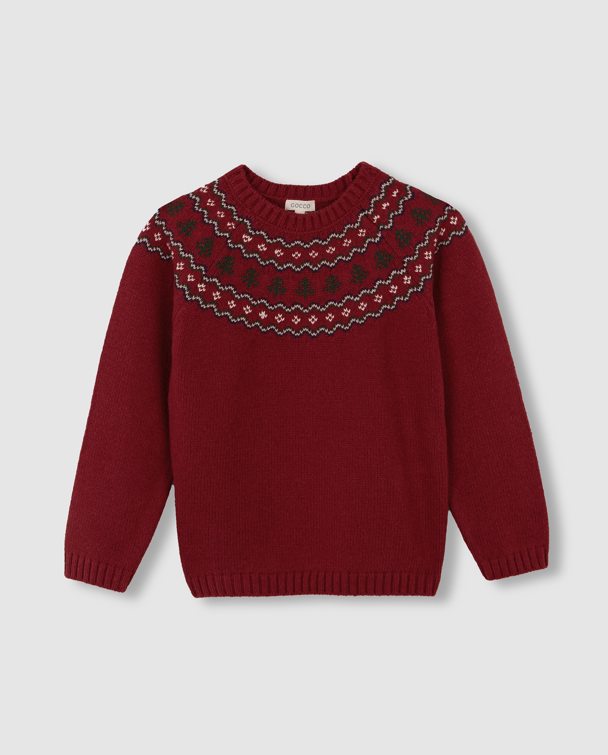 Imagen 4 de Jersey de niño con greca de navidad - Gocco - Rojo Rojo