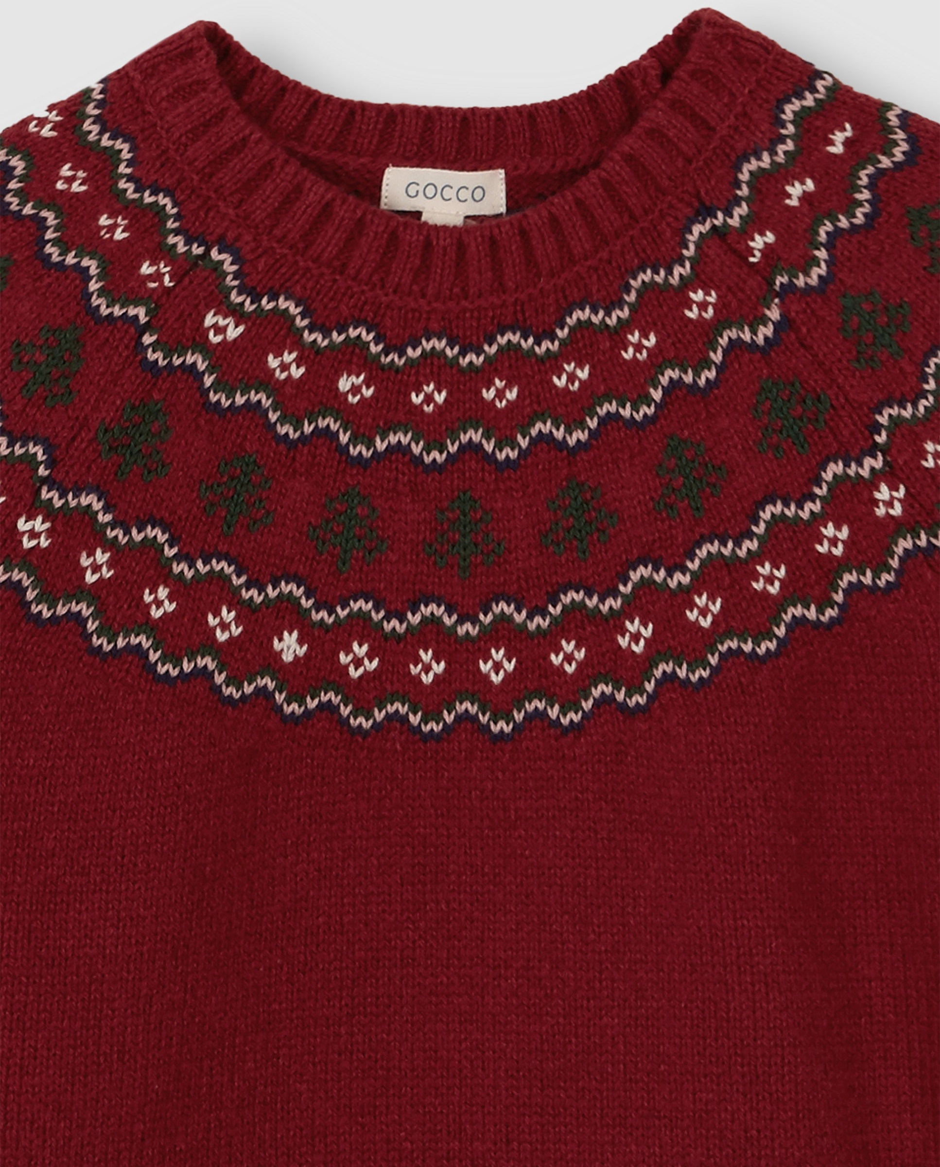 Imagen 6 de Jersey de niño con greca de navidad - Gocco - Rojo Rojo