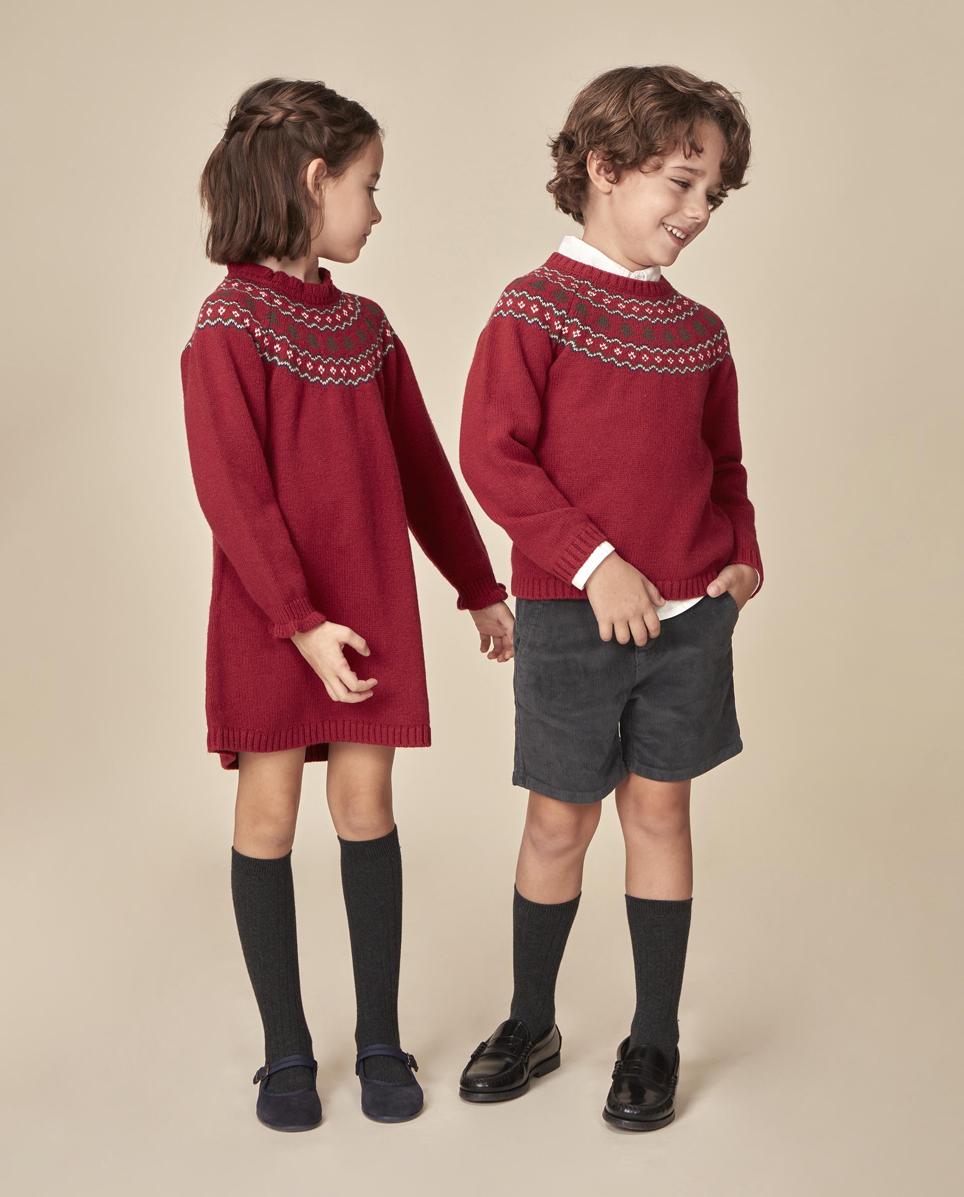 Imagen 3 de Jersey de niño con greca de navidad - Gocco - Rojo Rojo