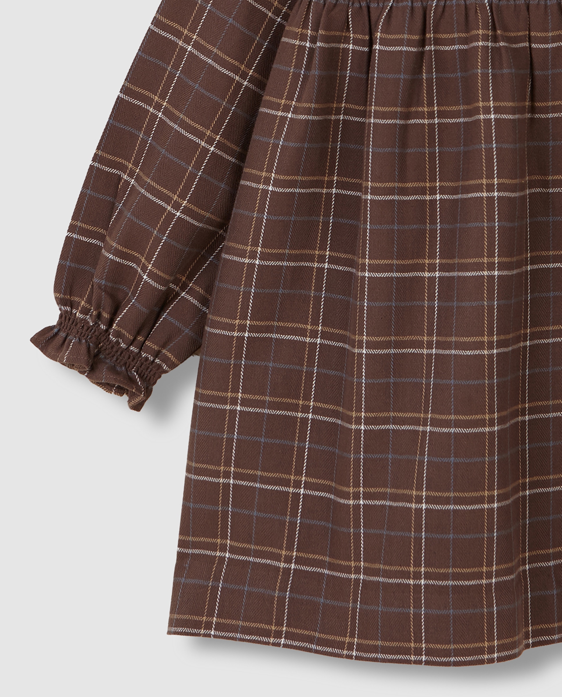 Imagen 6 de Vestido de niña de cuadro galés - Gocco - Gris Gris