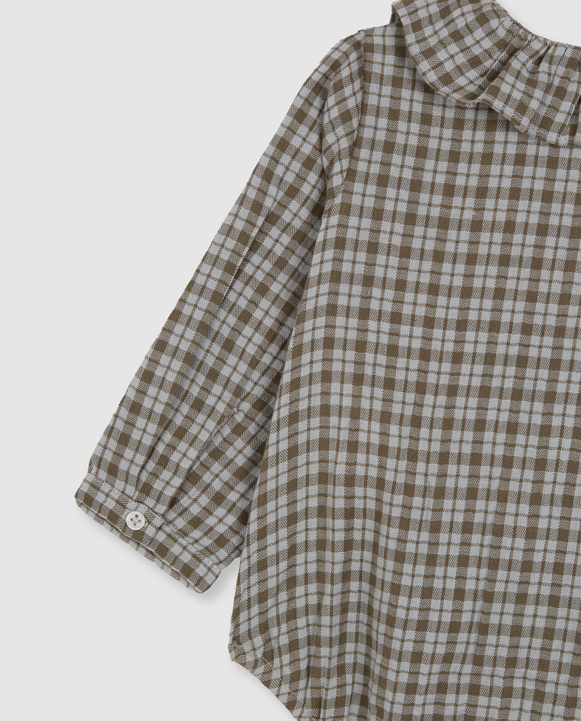 Camisa body de bebé con cuello bebé - Gocco - Gris claro Gris claro-4